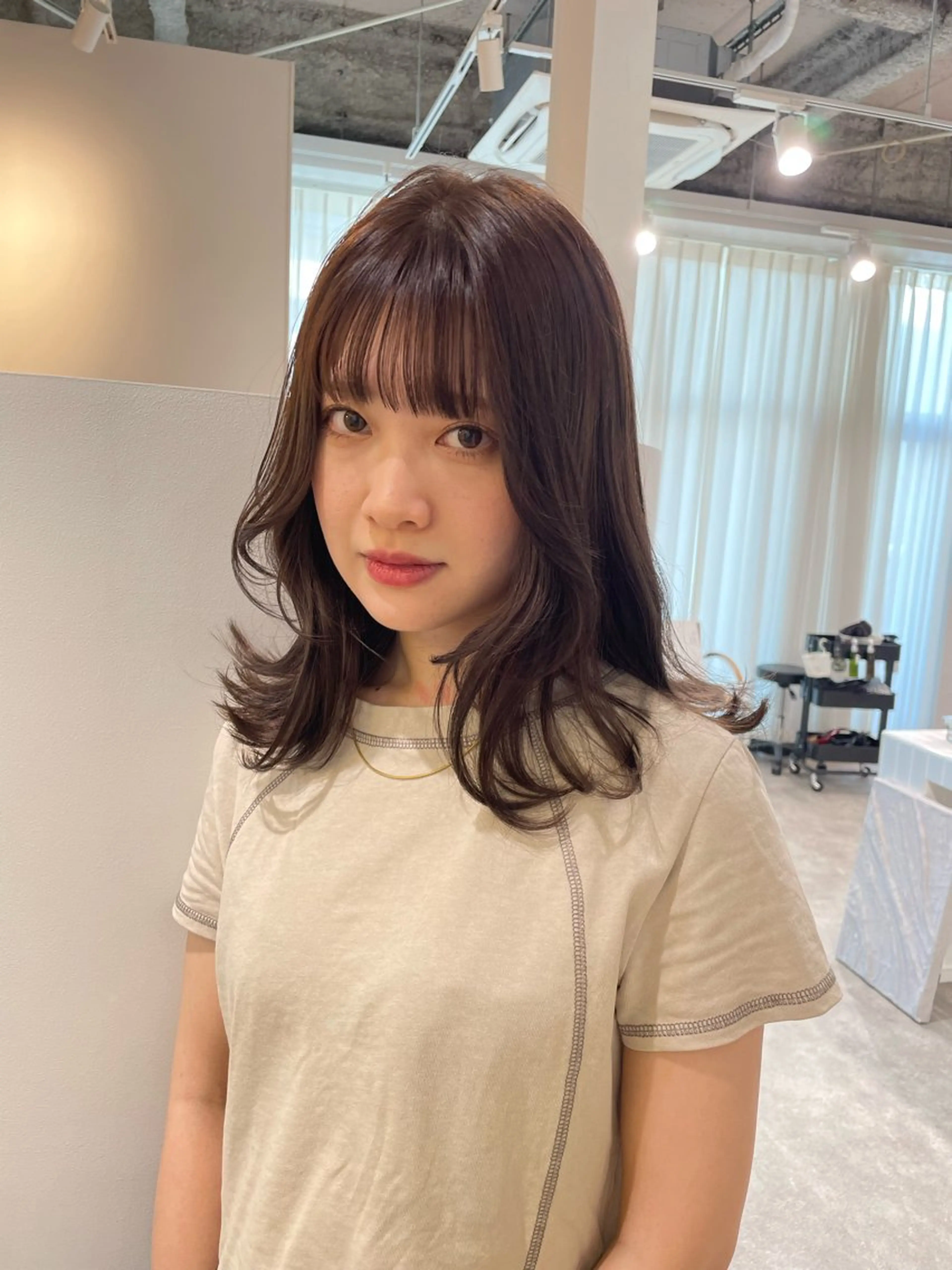 セミロング カラー ♡kyoka /  uyu♡のヘアスタイル