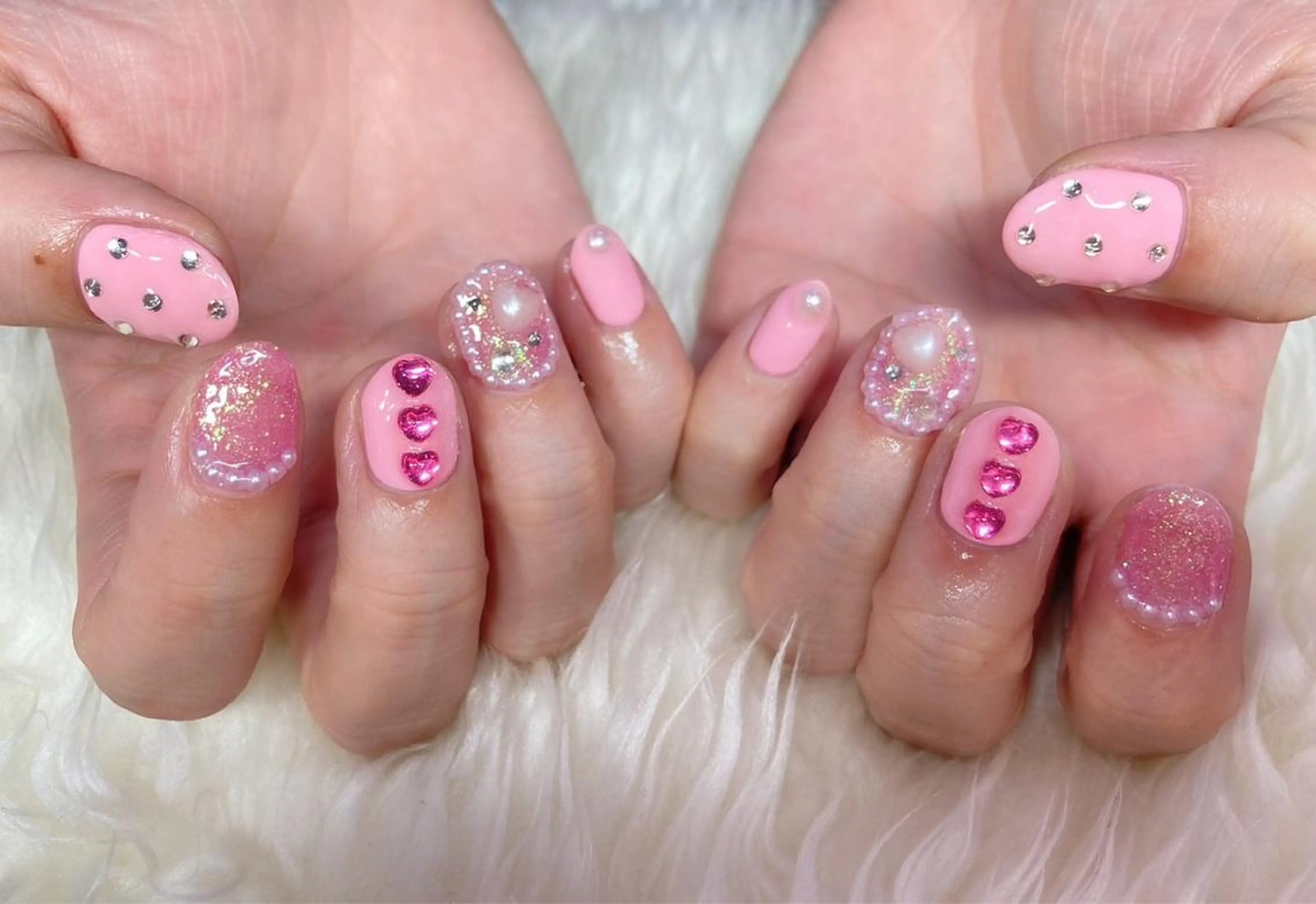 ネイル ジェルネイル パラジェル 冬ネイル Nail&eye Belire 新宿のネイルデザイン