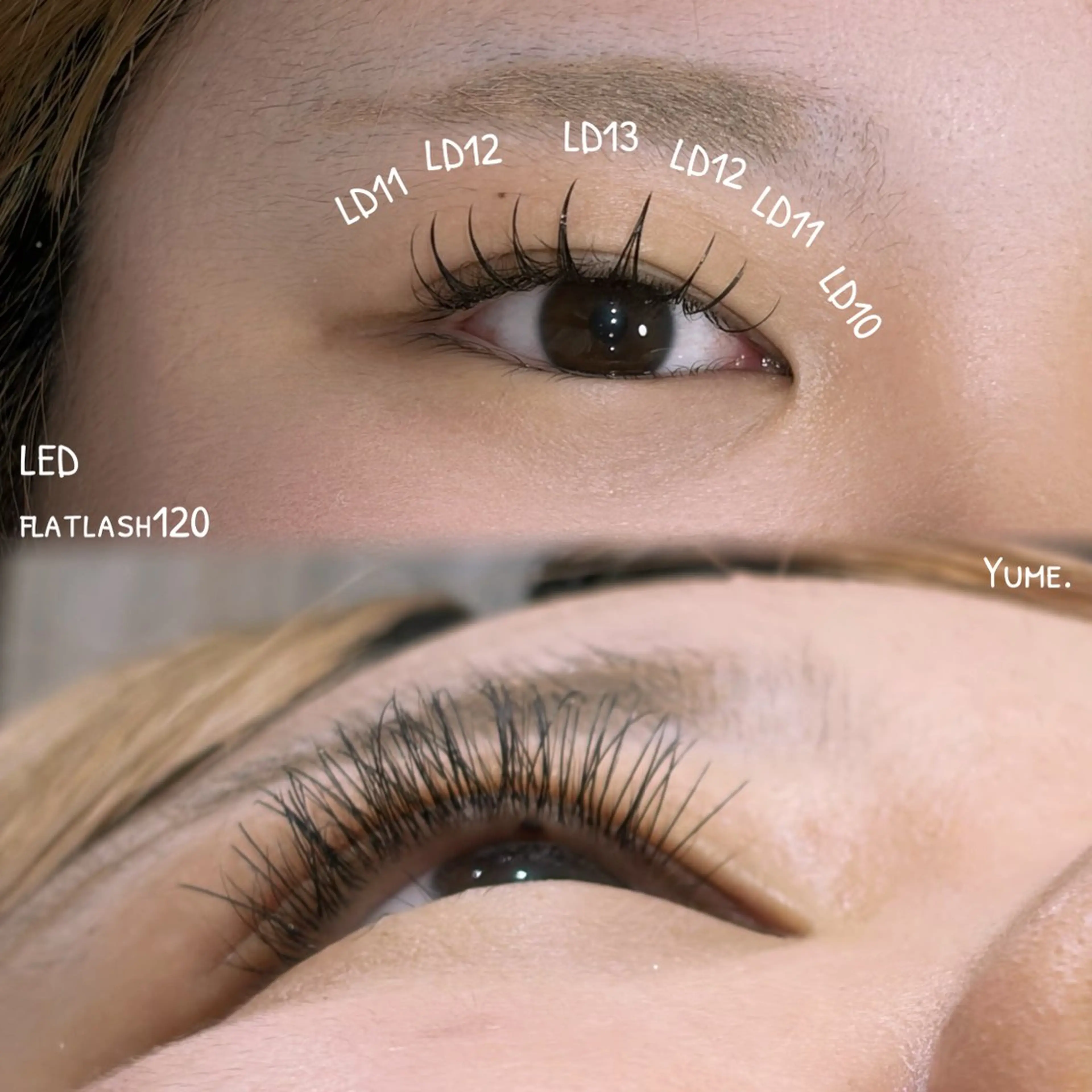 マツエク・マツパ Dカール マツエク 相川 優芽のマツエク・マツパデザイン