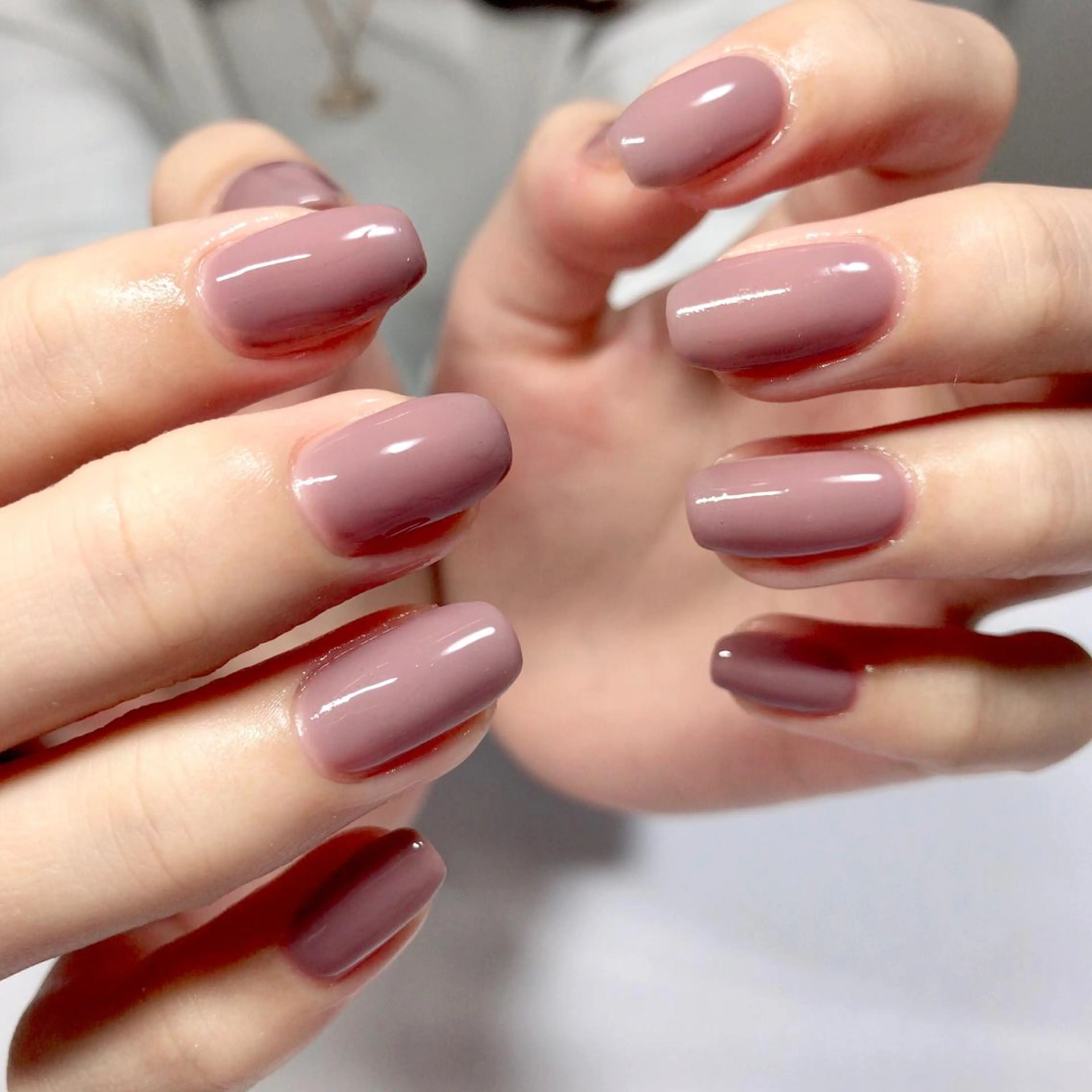 ネイル ブラウン ワンカラーネイル ハンドネイル S Nailのネイルデザイン