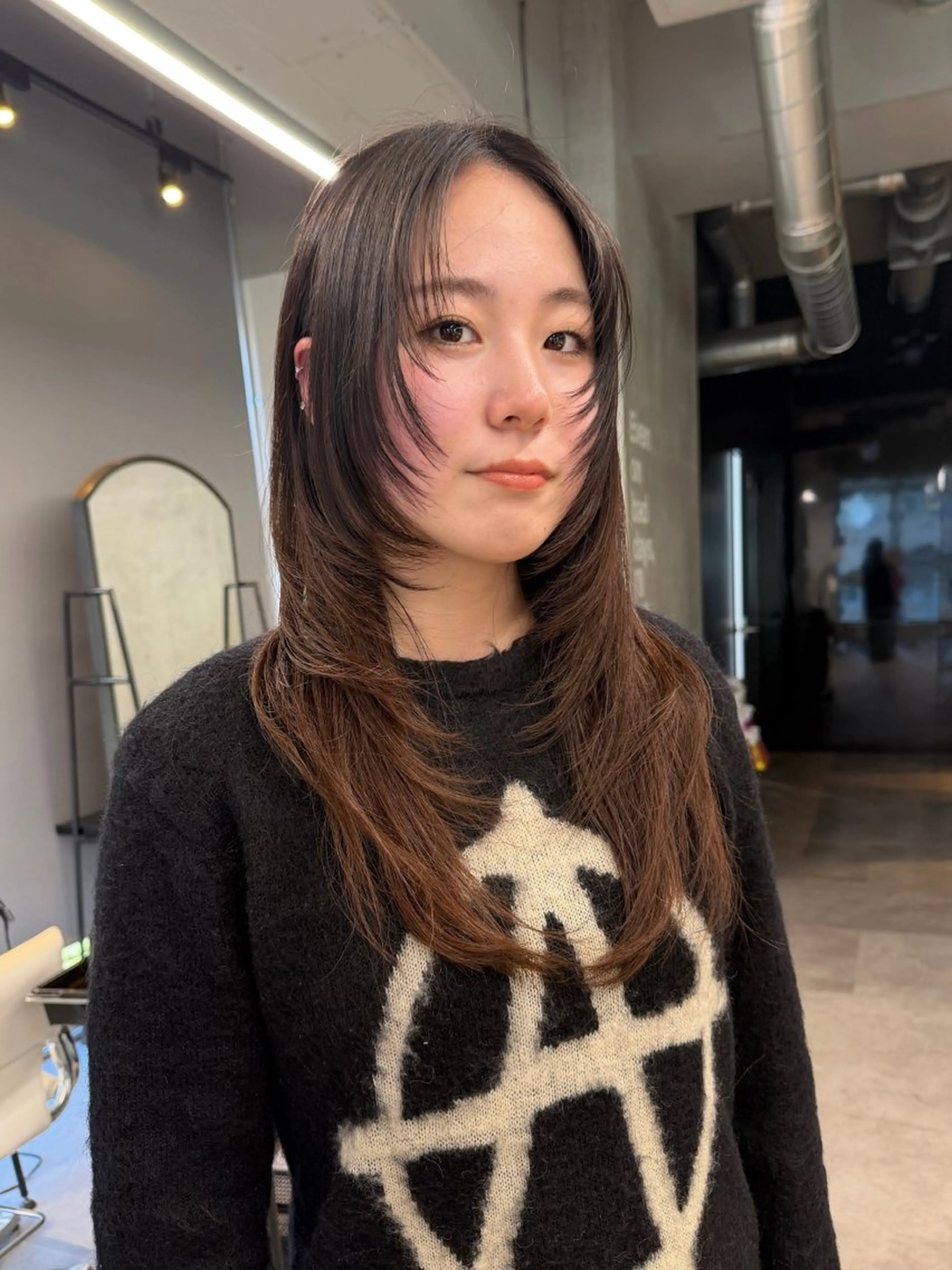 ロング カット み うのヘアスタイル