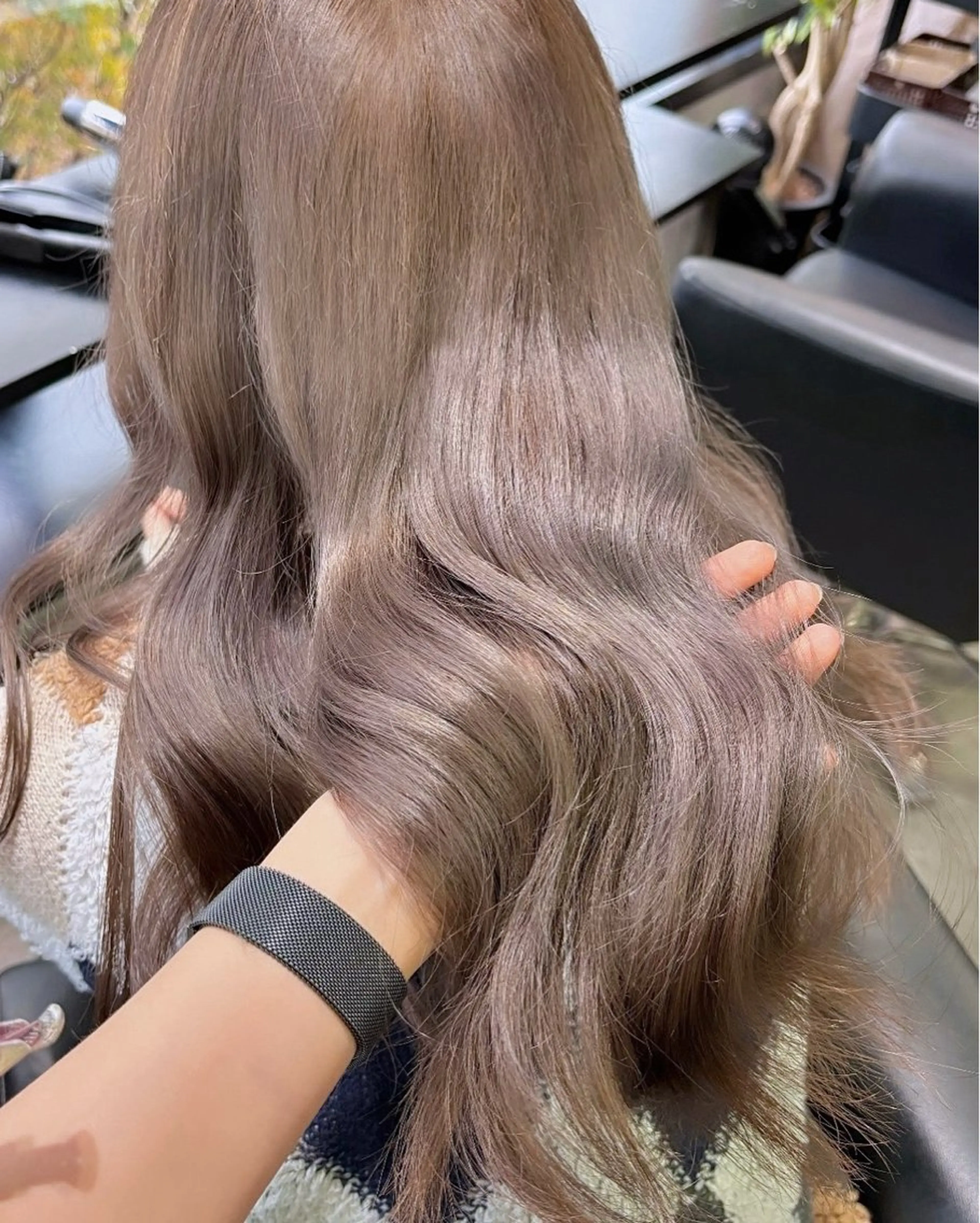ロング カラー カット ヘアカラー トリートメント こまつ まりやのヘアスタイル