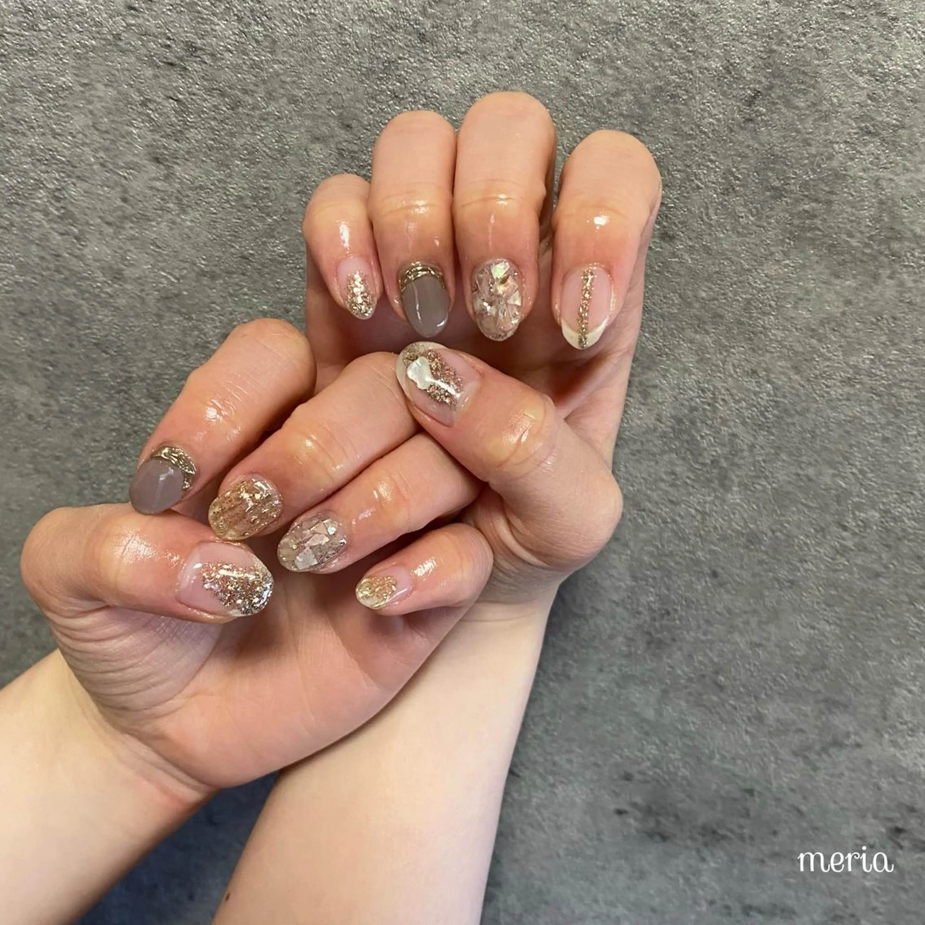 ネイル ハンドネイル プライベートビューティーサロンメリア所属・ビューティーサロン meriaのネイルデザイン
