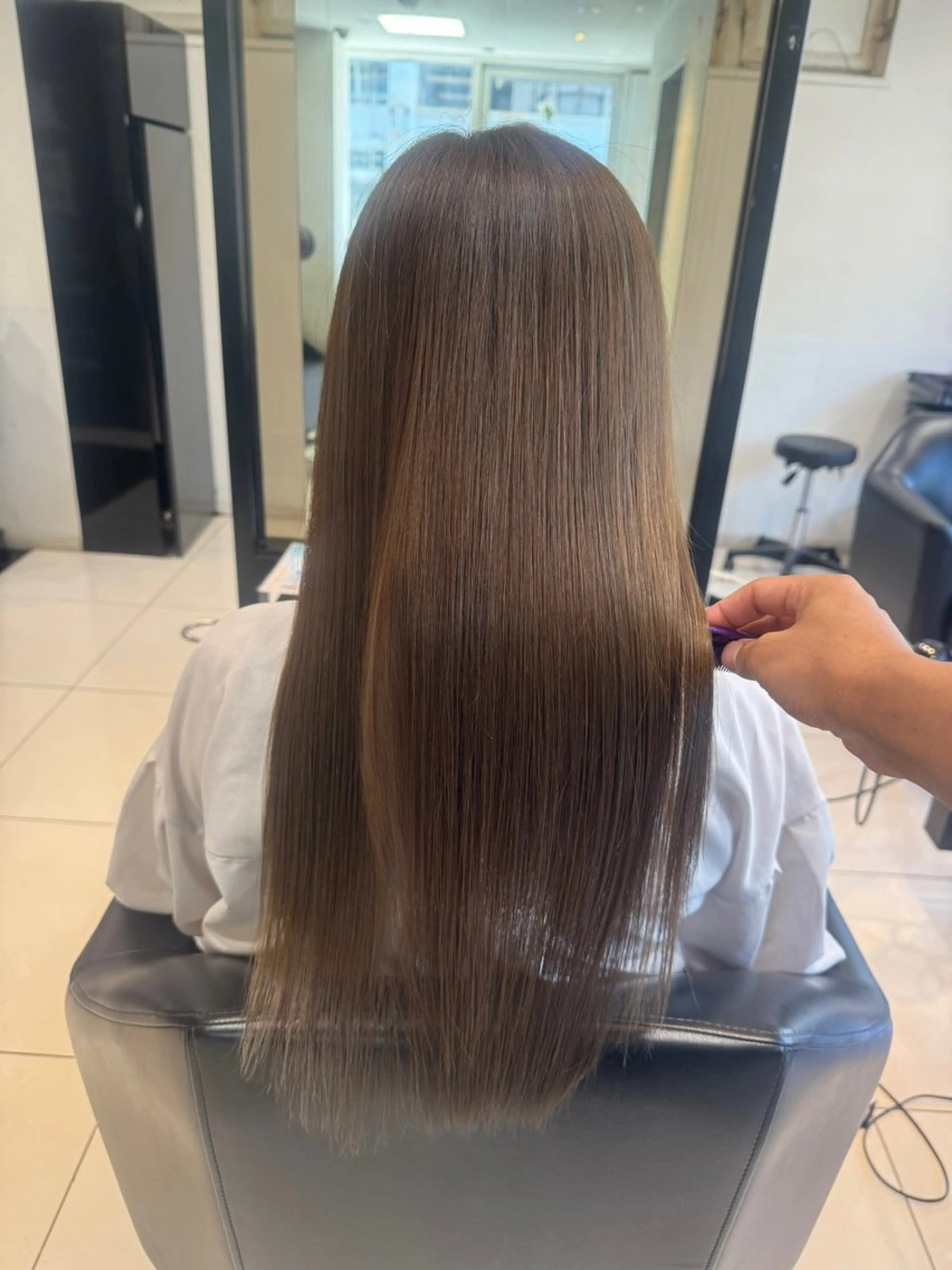 ロング カラー ヘアアレンジ ヘアカラー トリートメント ヘアセット 髪質改善カラー🦋 田村のヘアスタイル