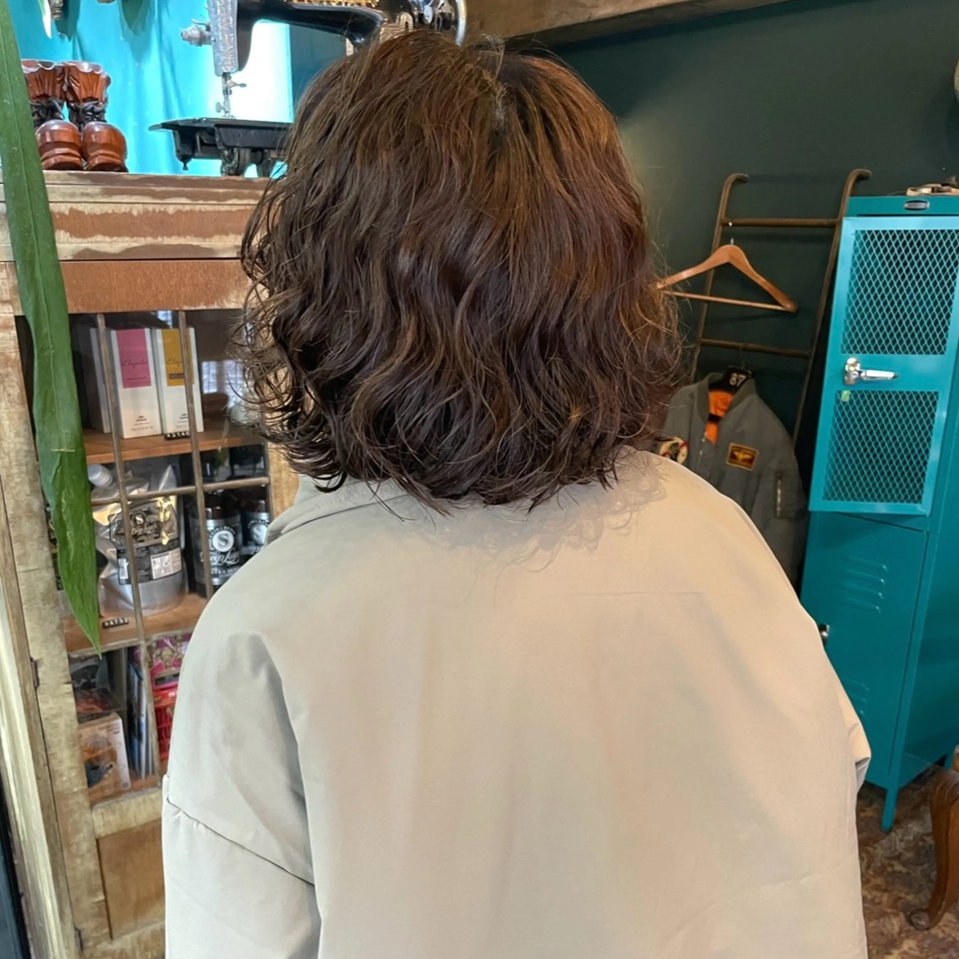 ミディアム カット パーマ トリートメント vivre libreのヘアスタイル
