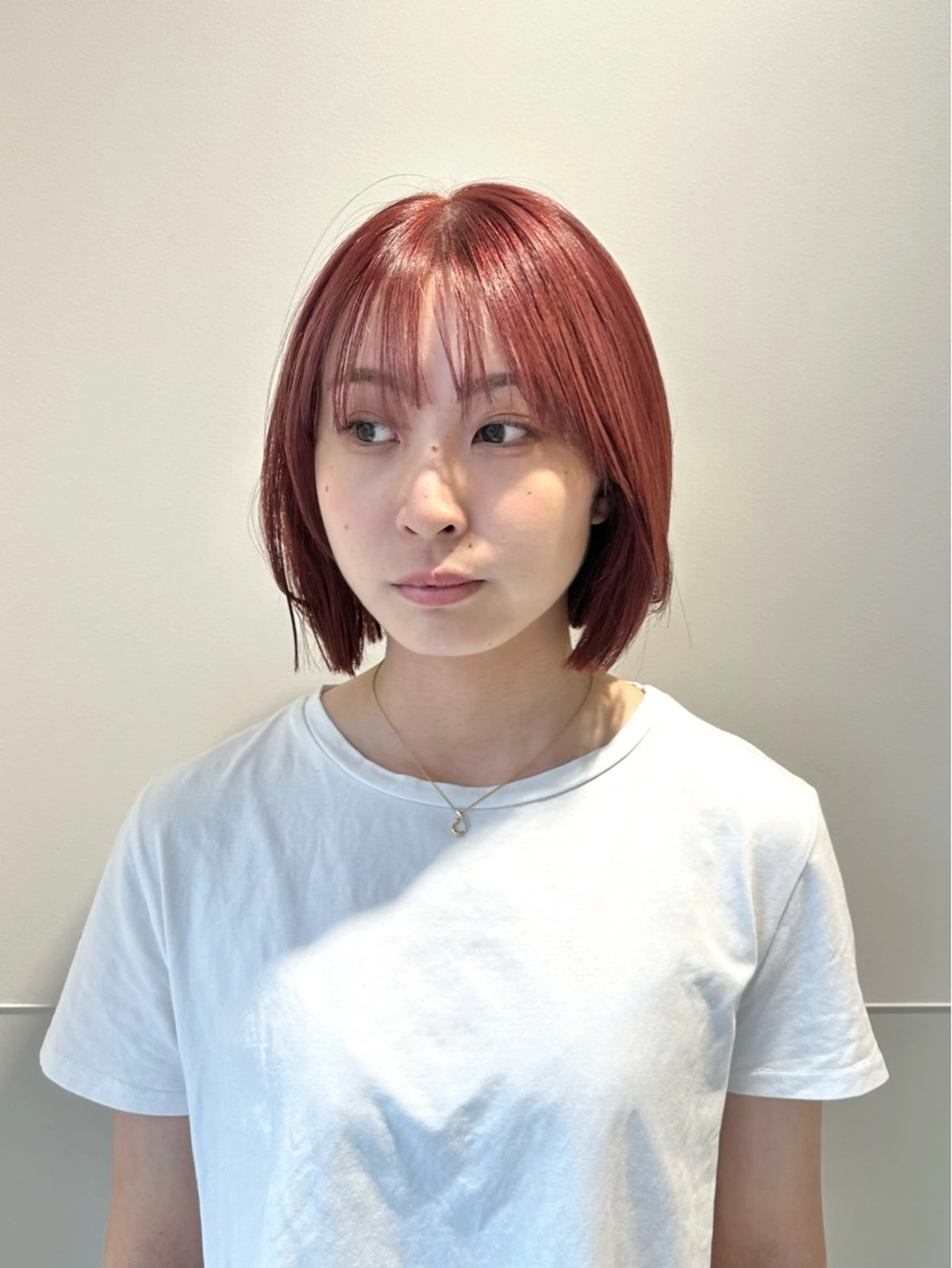 ショート カラー パーマ ヘアアレンジ メンズ キッズ 切りっぱなしヘアボブ ミディアムヘアRYOのヘアスタイル