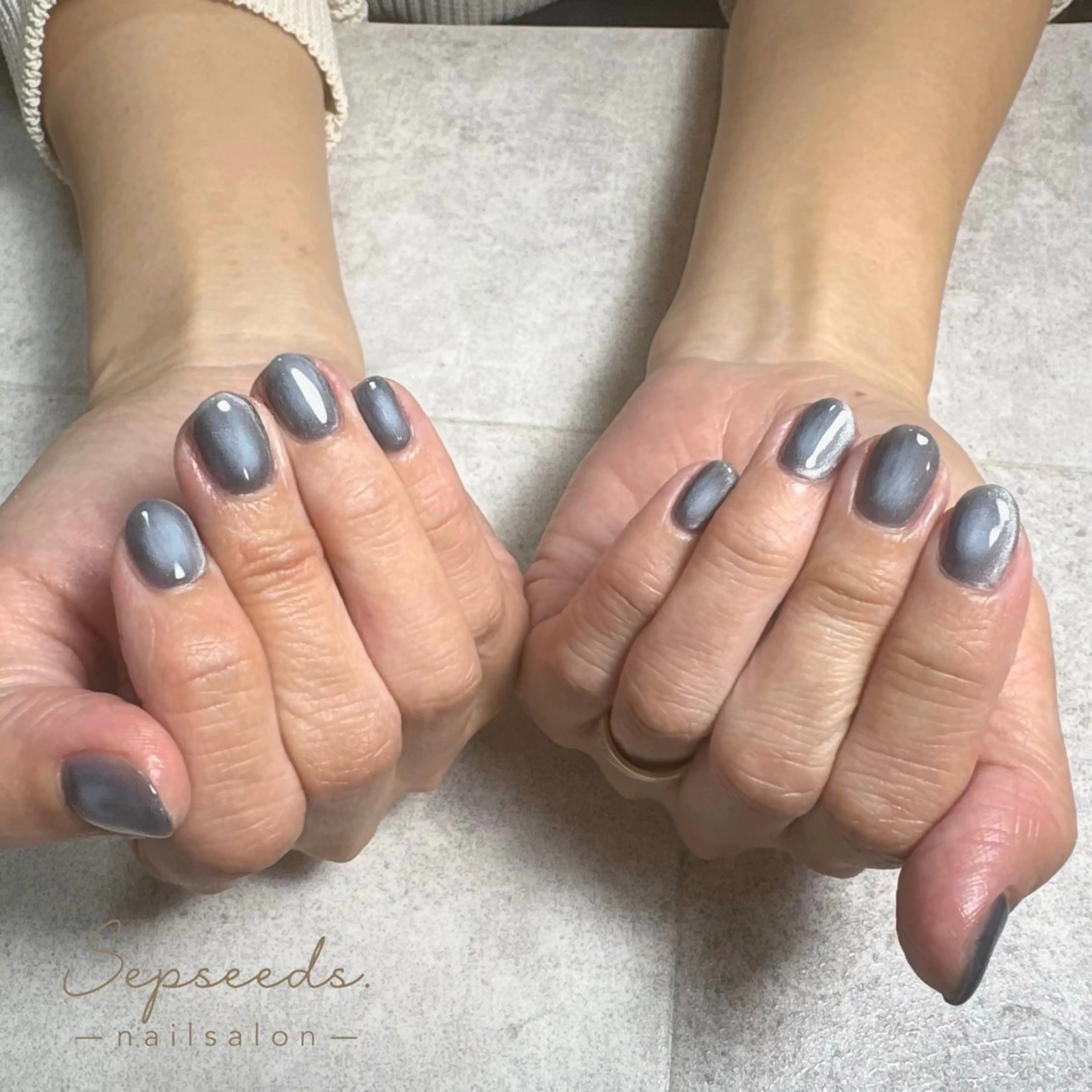 ネイル チークネイル マグネットネイル Sepseeds. 🌱朝9時～OK🤲のネイルデザイン