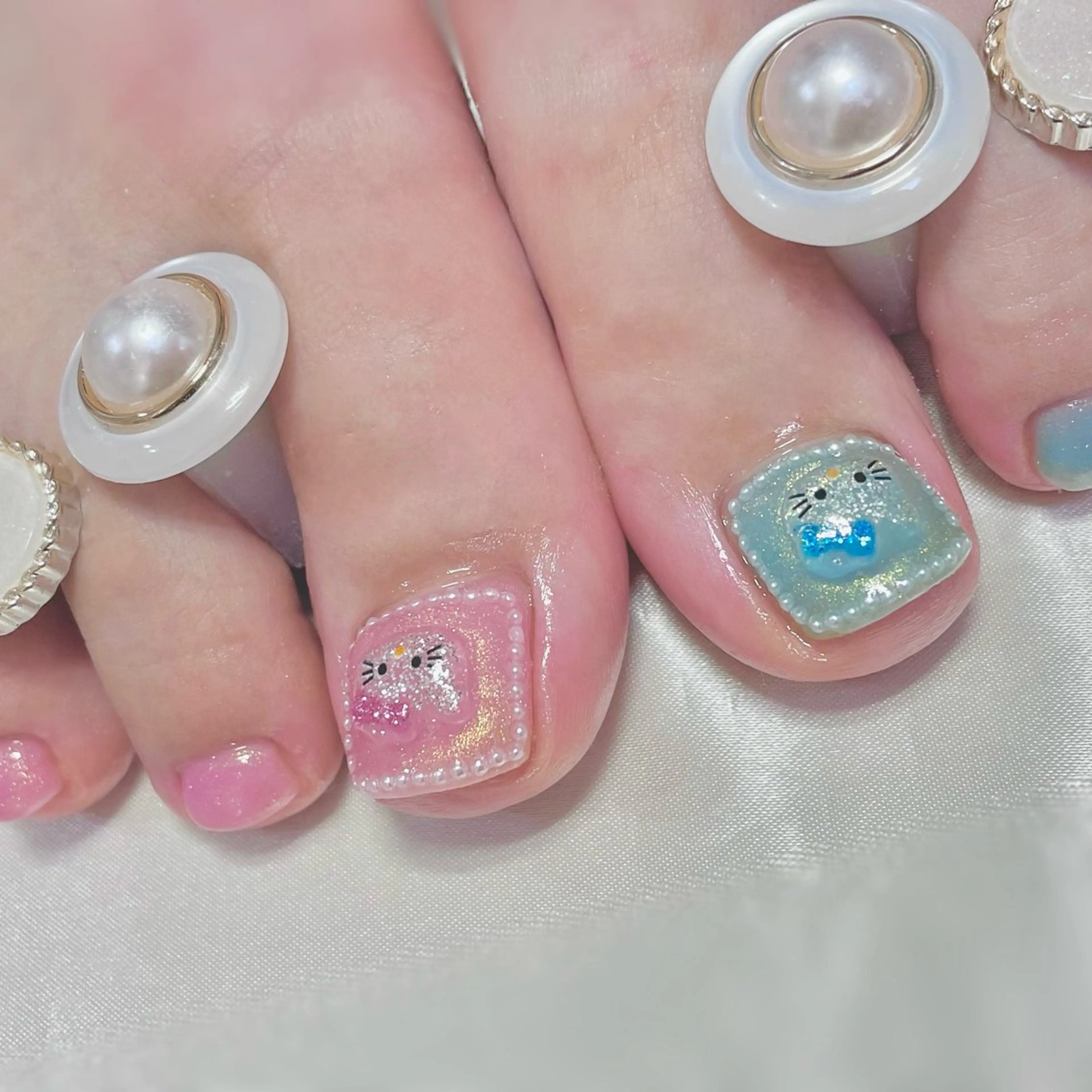 ネイル 長さ出し フットネイル RUMI nailのネイルデザイン