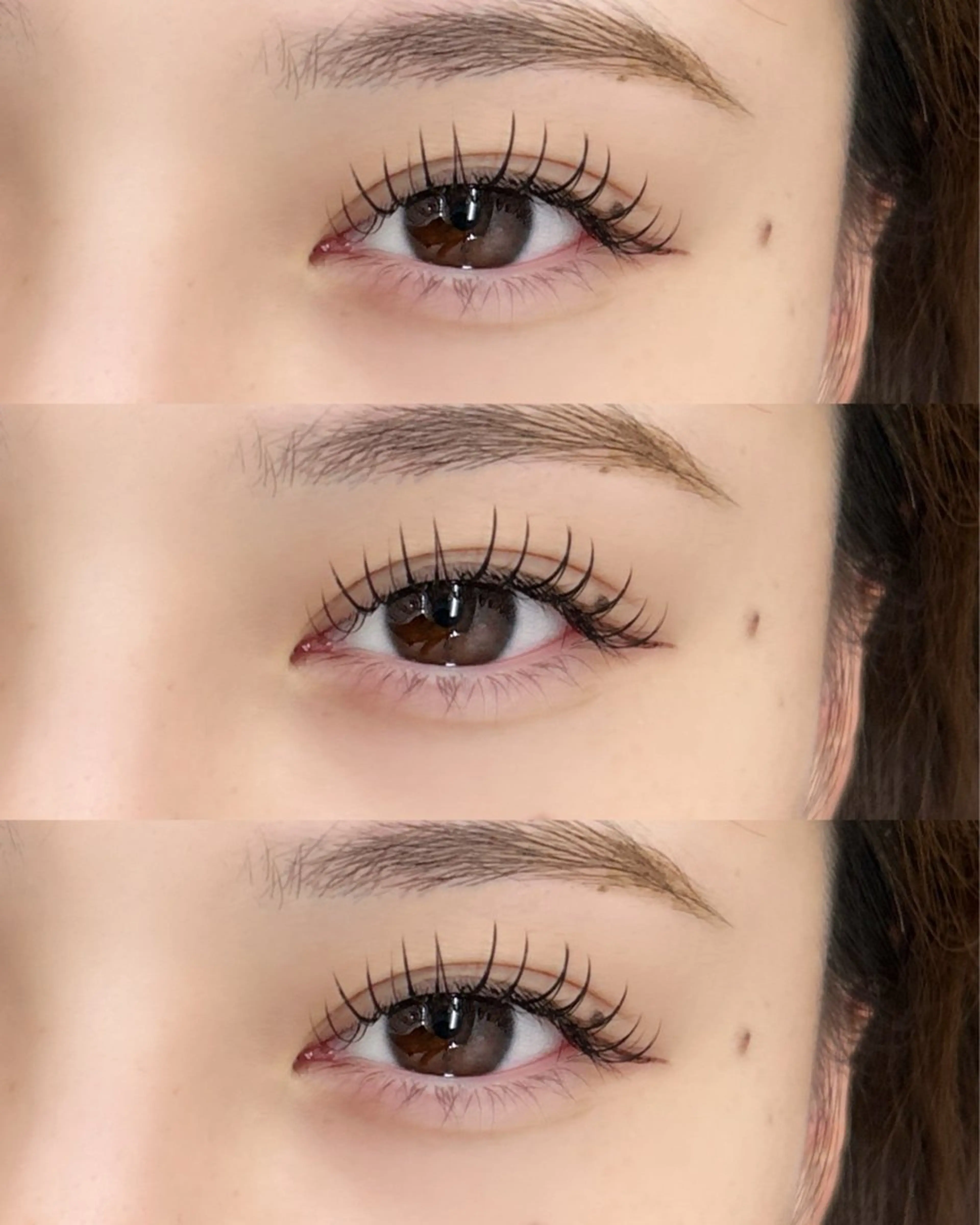 マツエク・マツパ 束感まつ毛 フラットラッシュ ナチュラル パリジェンヌラッシュリフト まつげパーマ マツエク sakura🎀 /プラチナムドールのマツエク・マツパデザイン