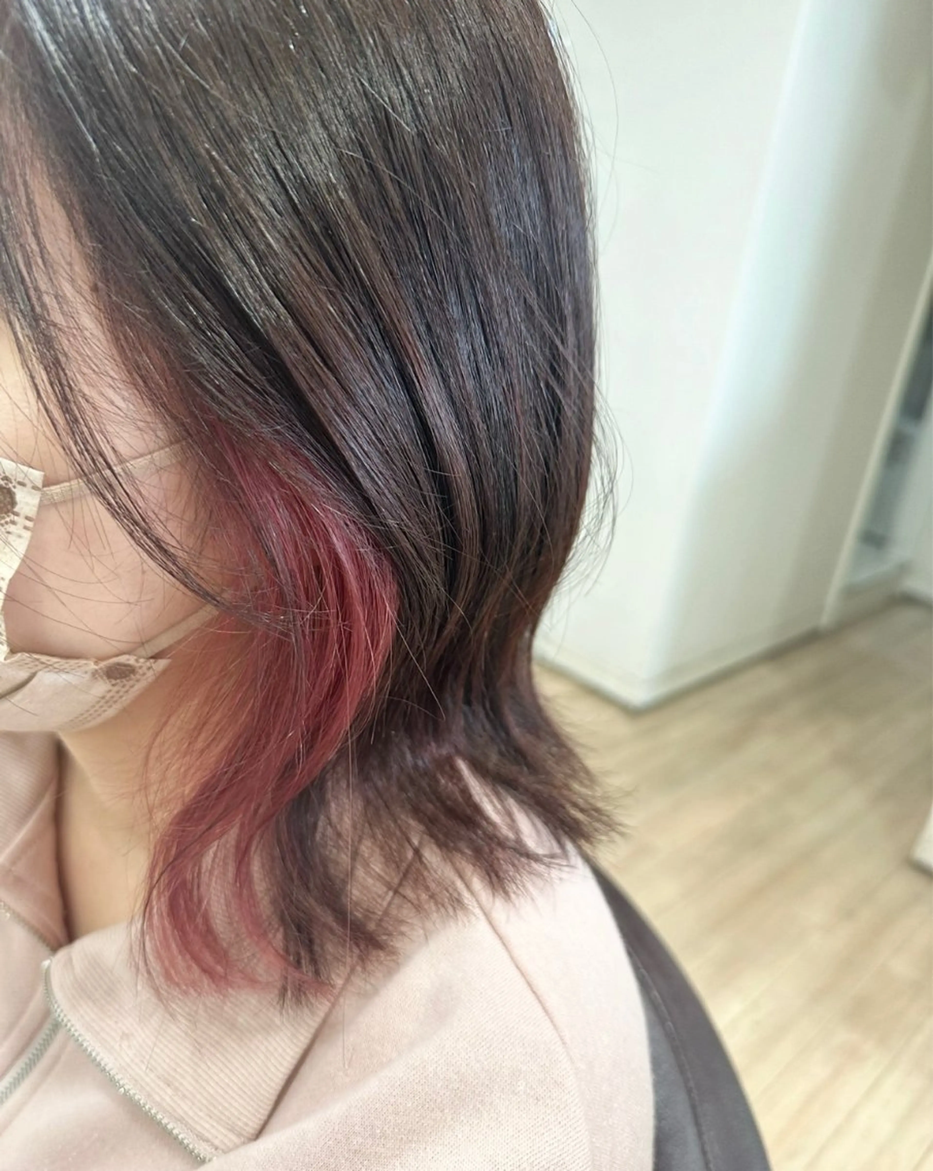 ミディアム ヘアカラー ツヤ髪質改善 💜れいな💜のヘアスタイル