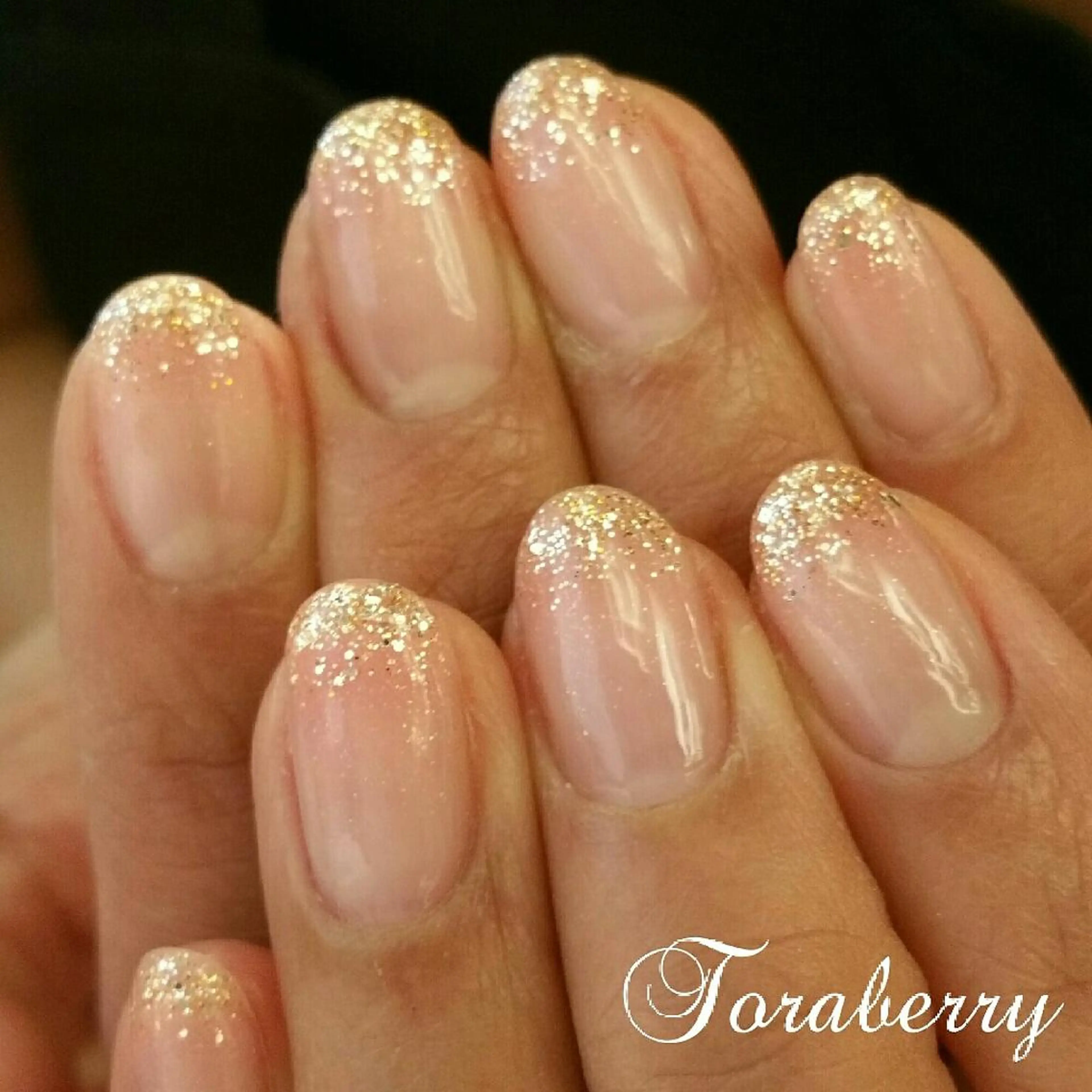 ネイル グラデーション ラメ(グリッター) ラメグラデーション ハンドネイル ネイリスト なつみのネイルデザイン