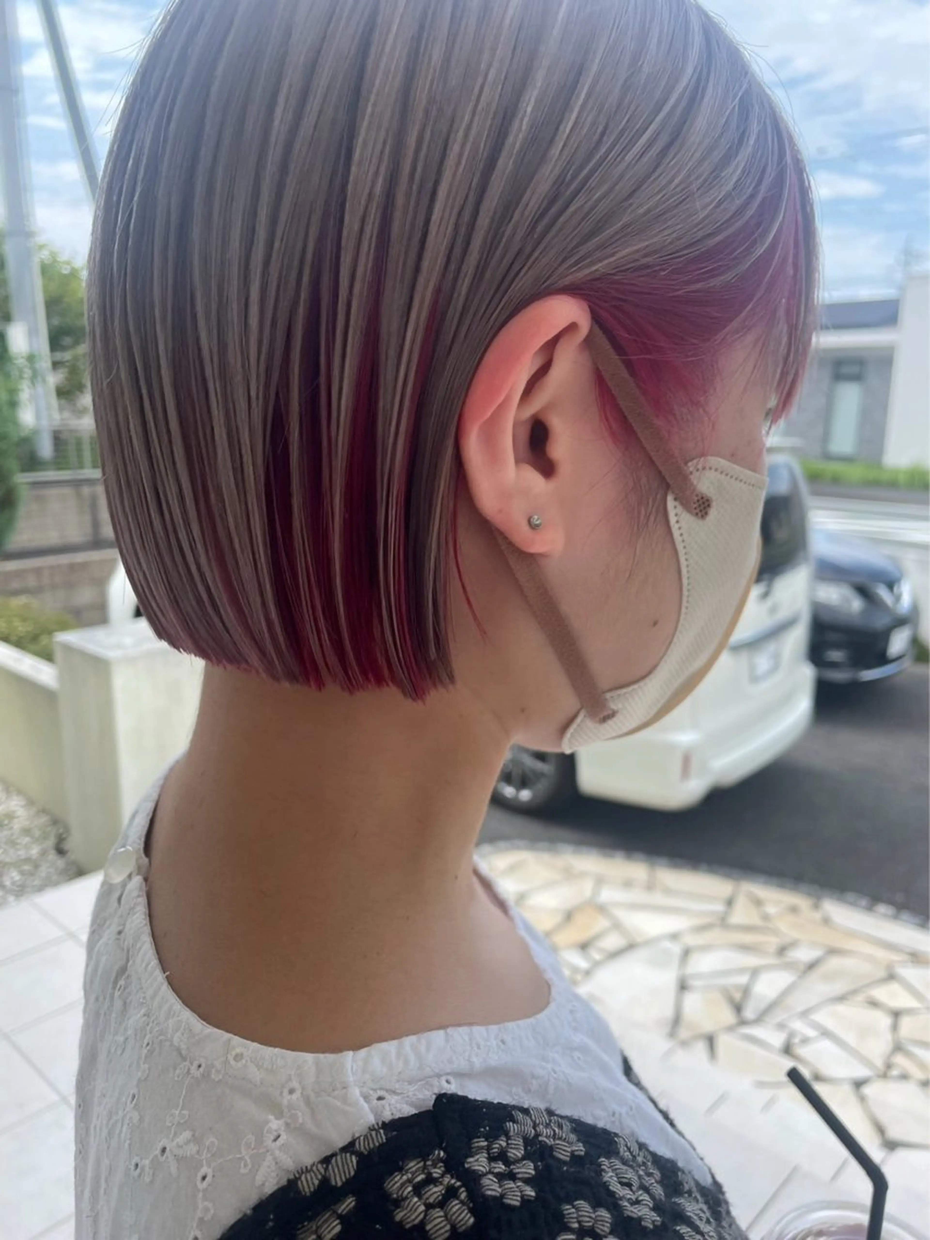 ショート ボブ レイヤー×髪質改善 hinanoのヘアスタイル