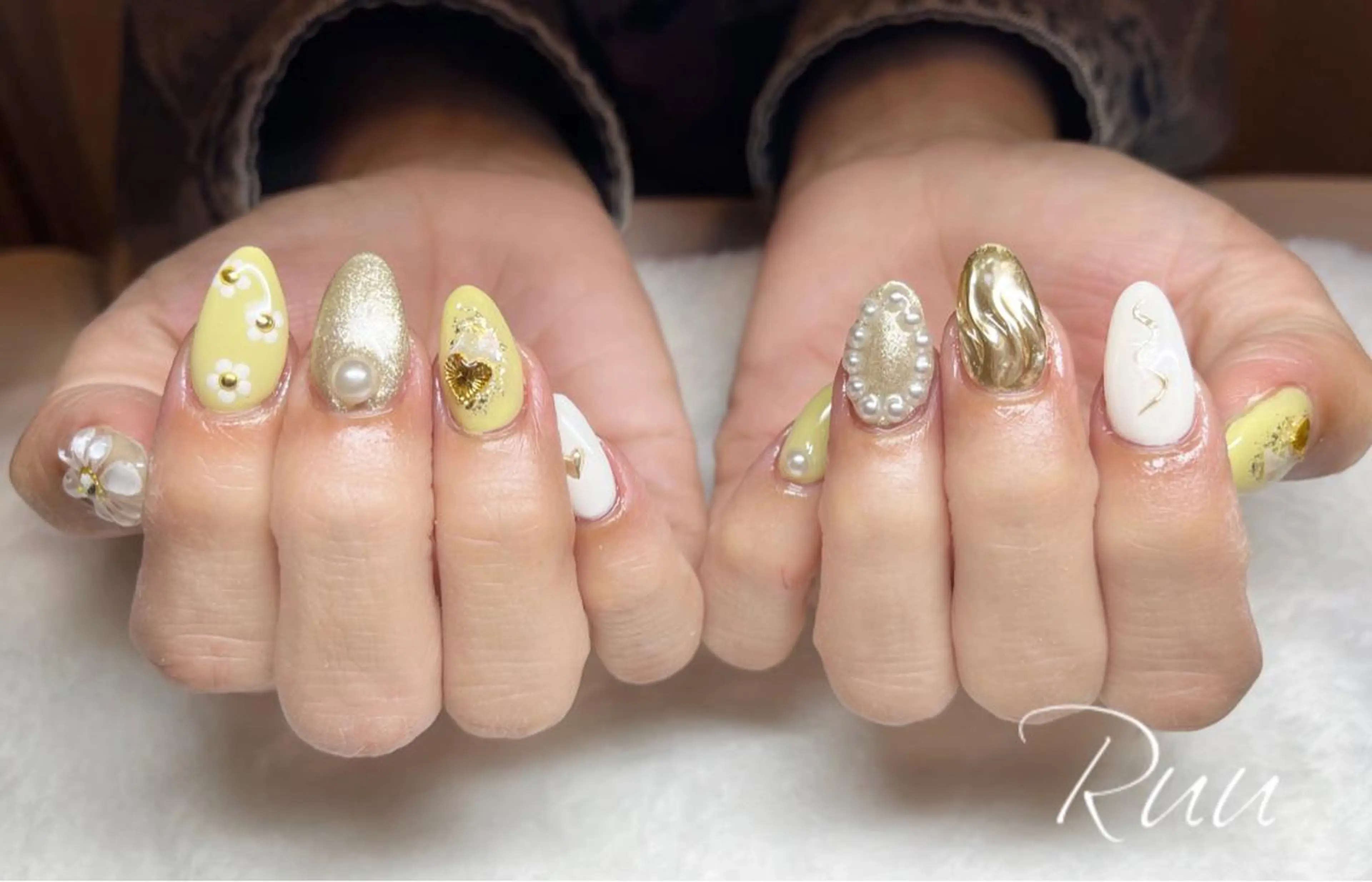 ネイル アートネイル フットネイル フレンチネイル キラキラネイル 韓国ネイル Nail salon Ruuのネイルデザイン