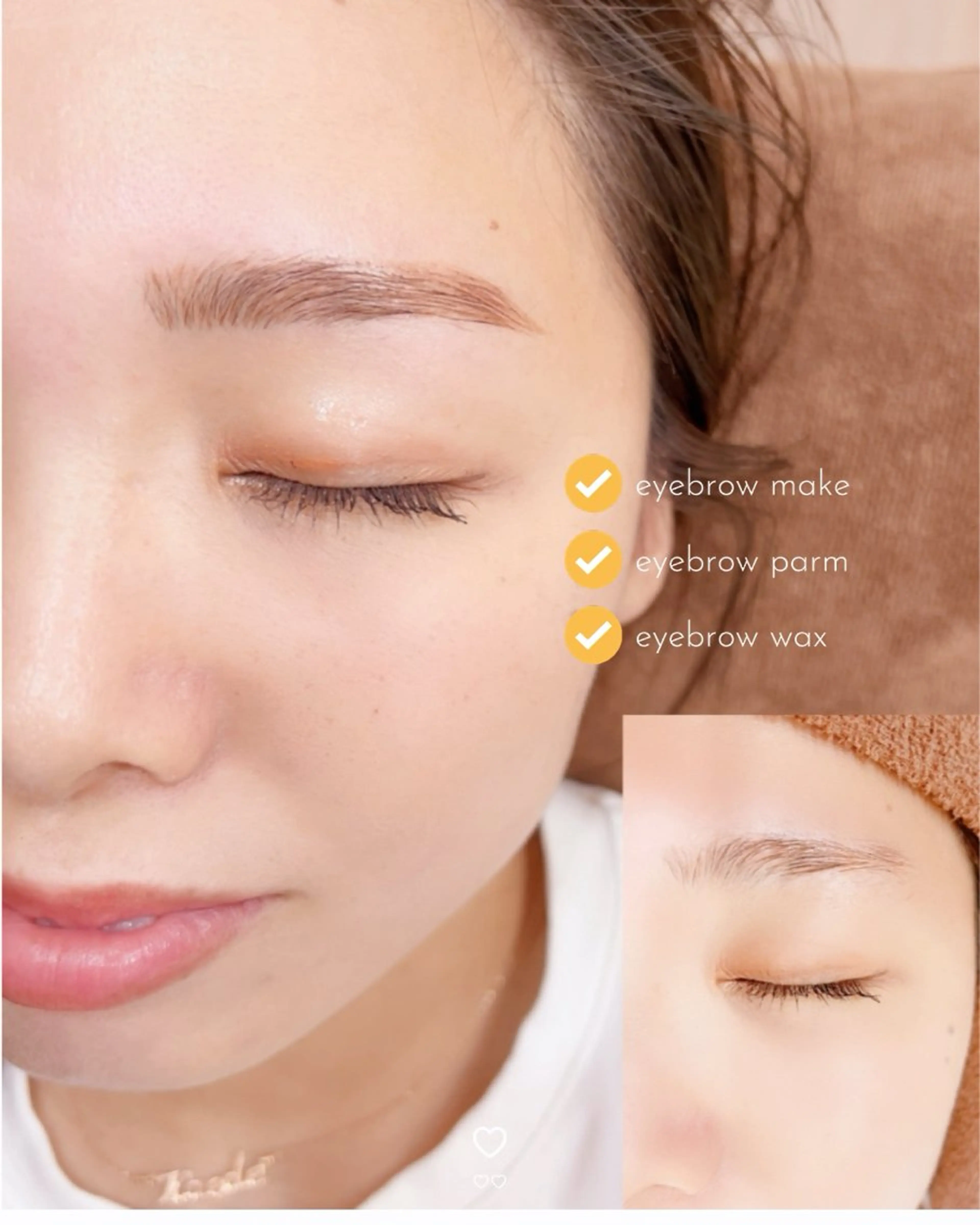 眉ワックス＋ブロウリフト¥5500の写真