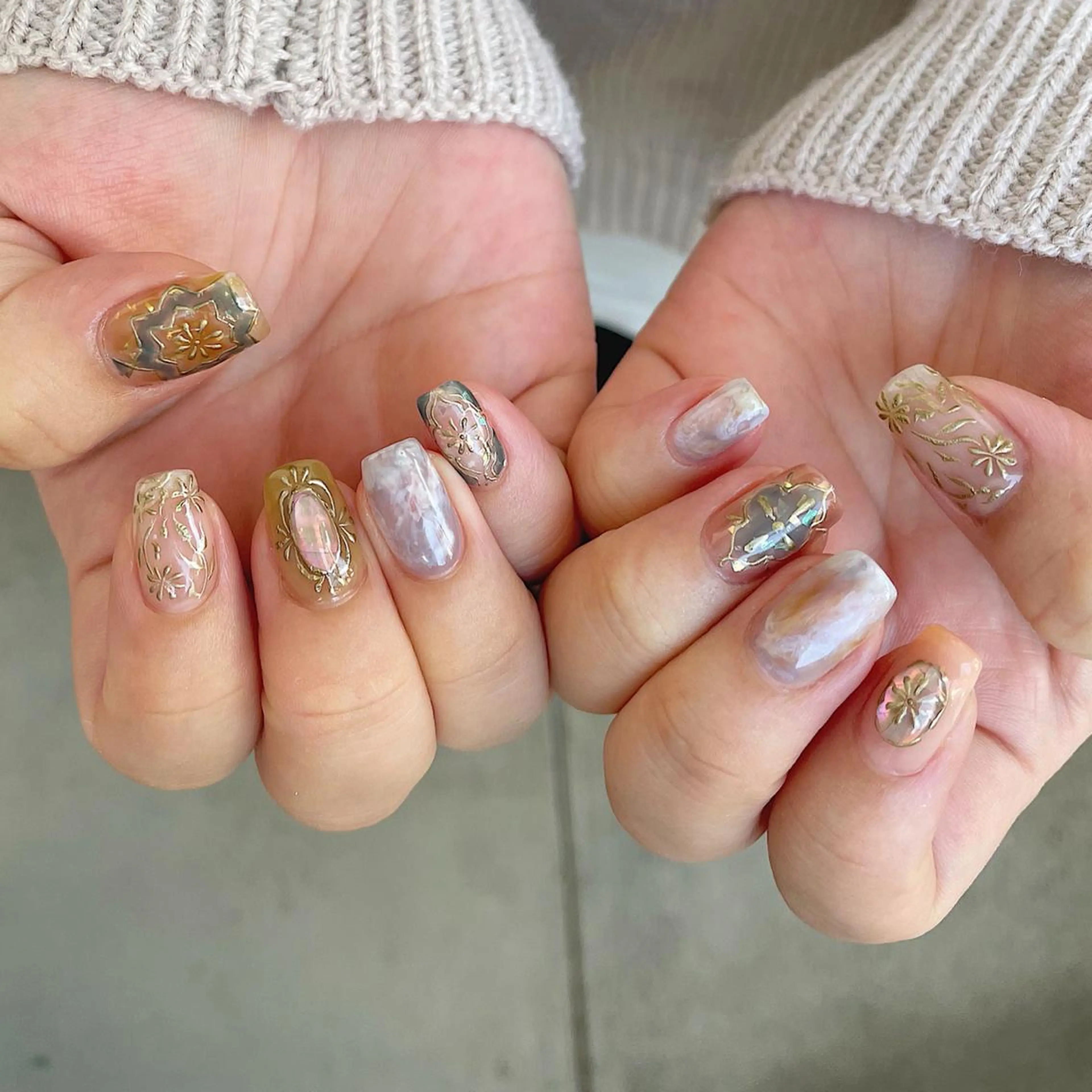 ネイル ハンドネイル Radia bykaonailsのネイルデザイン