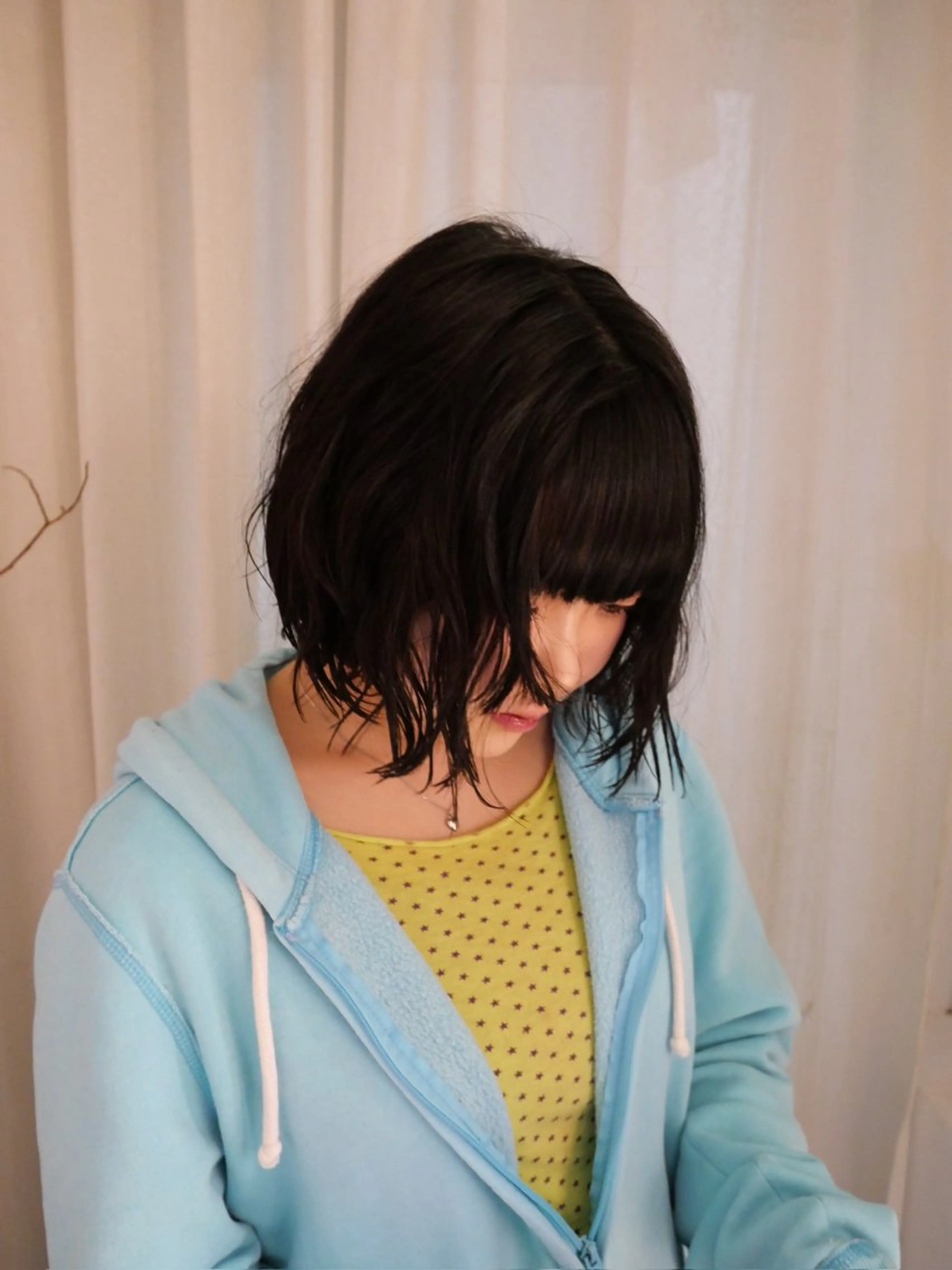 パーマ ボブ カットモデル FILMSりくのヘアスタイル