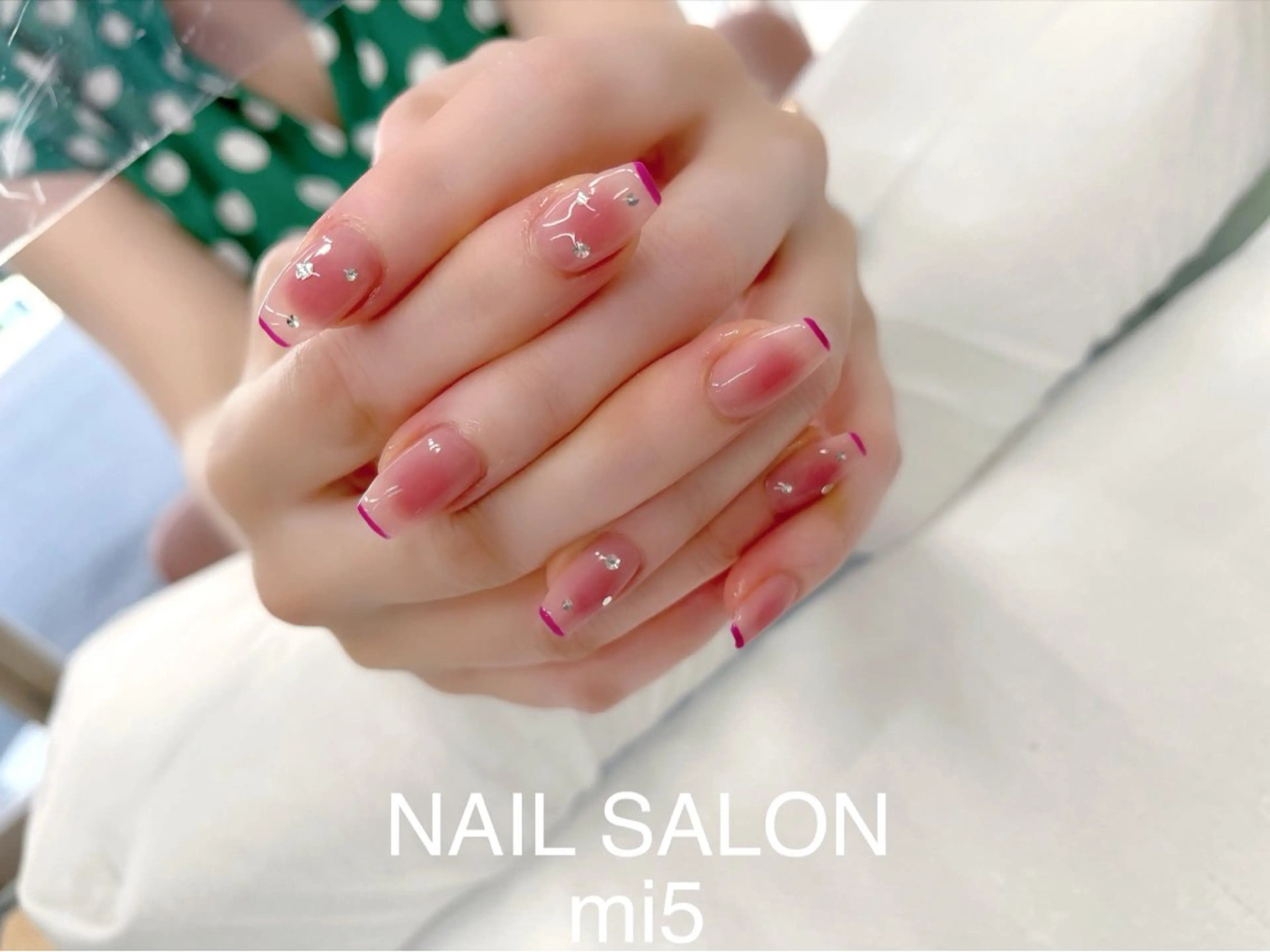 ネイル チークネイル NAIL SALON mi5／Momokoのネイルデザイン