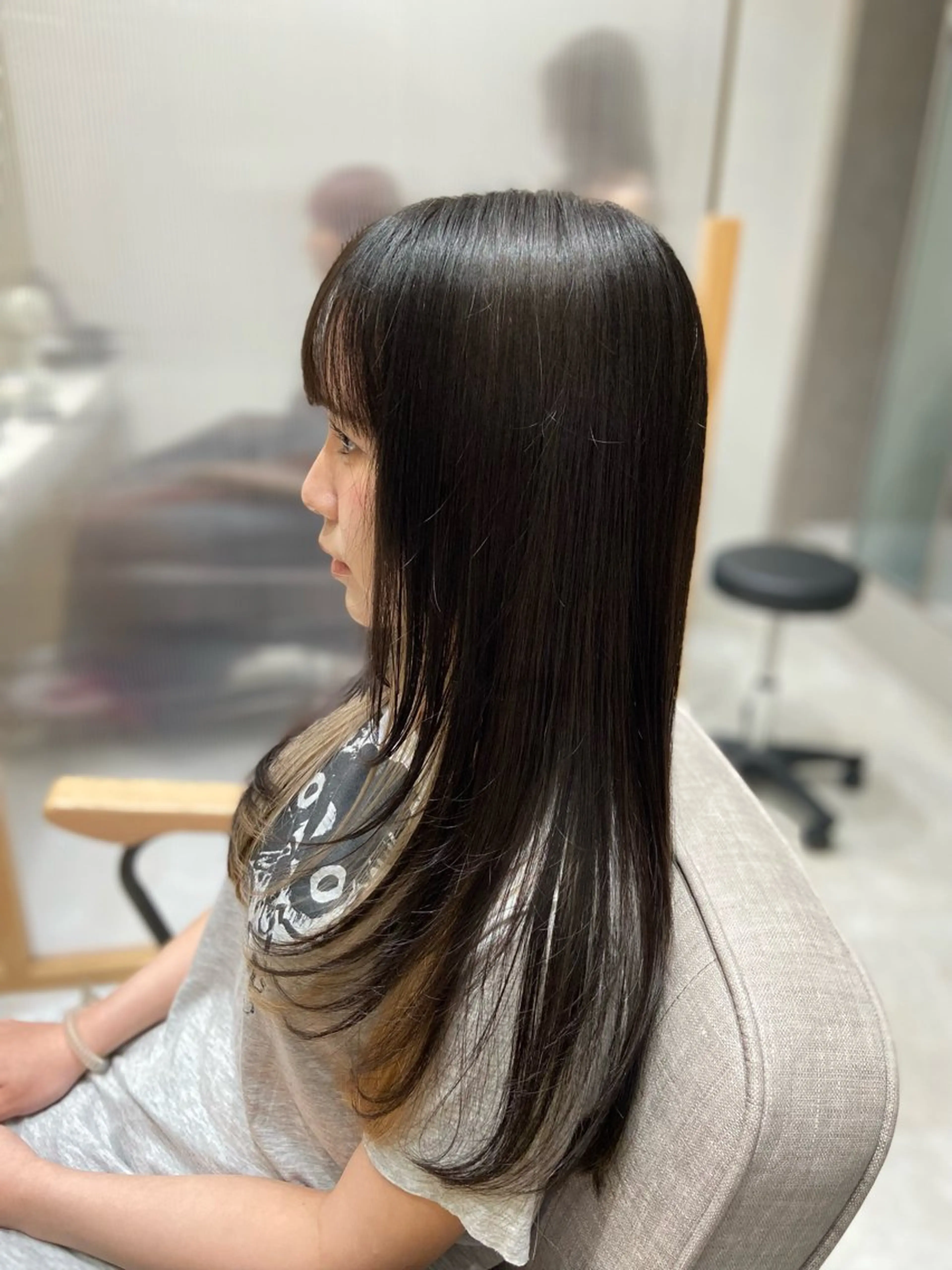 ロング カラー 🦉静かに過ごしたい 方、個室席🦉タナカのヘアスタイル