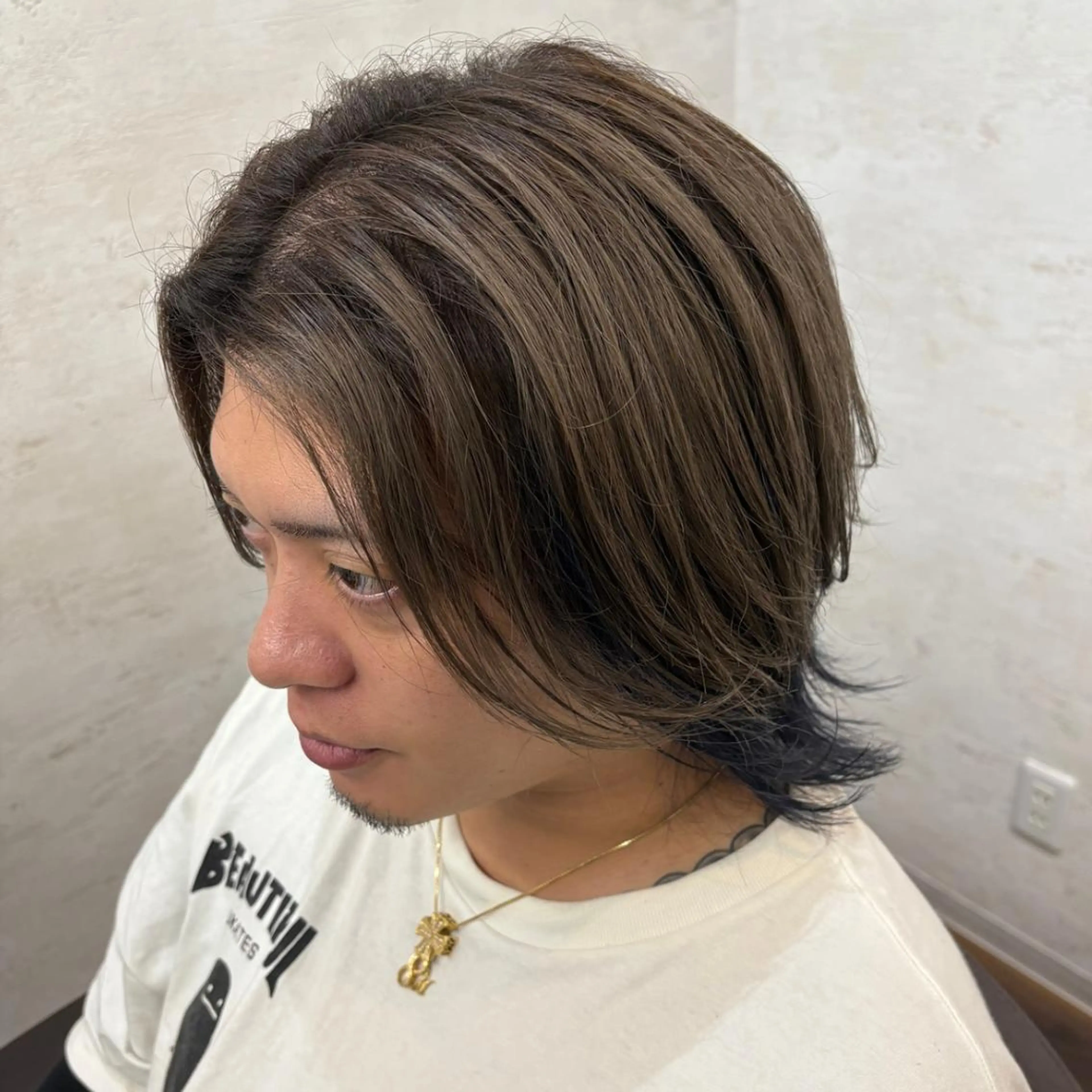 セミロング カット ヘアカラー ONE.STOP. LABO/メンズのヘアスタイル