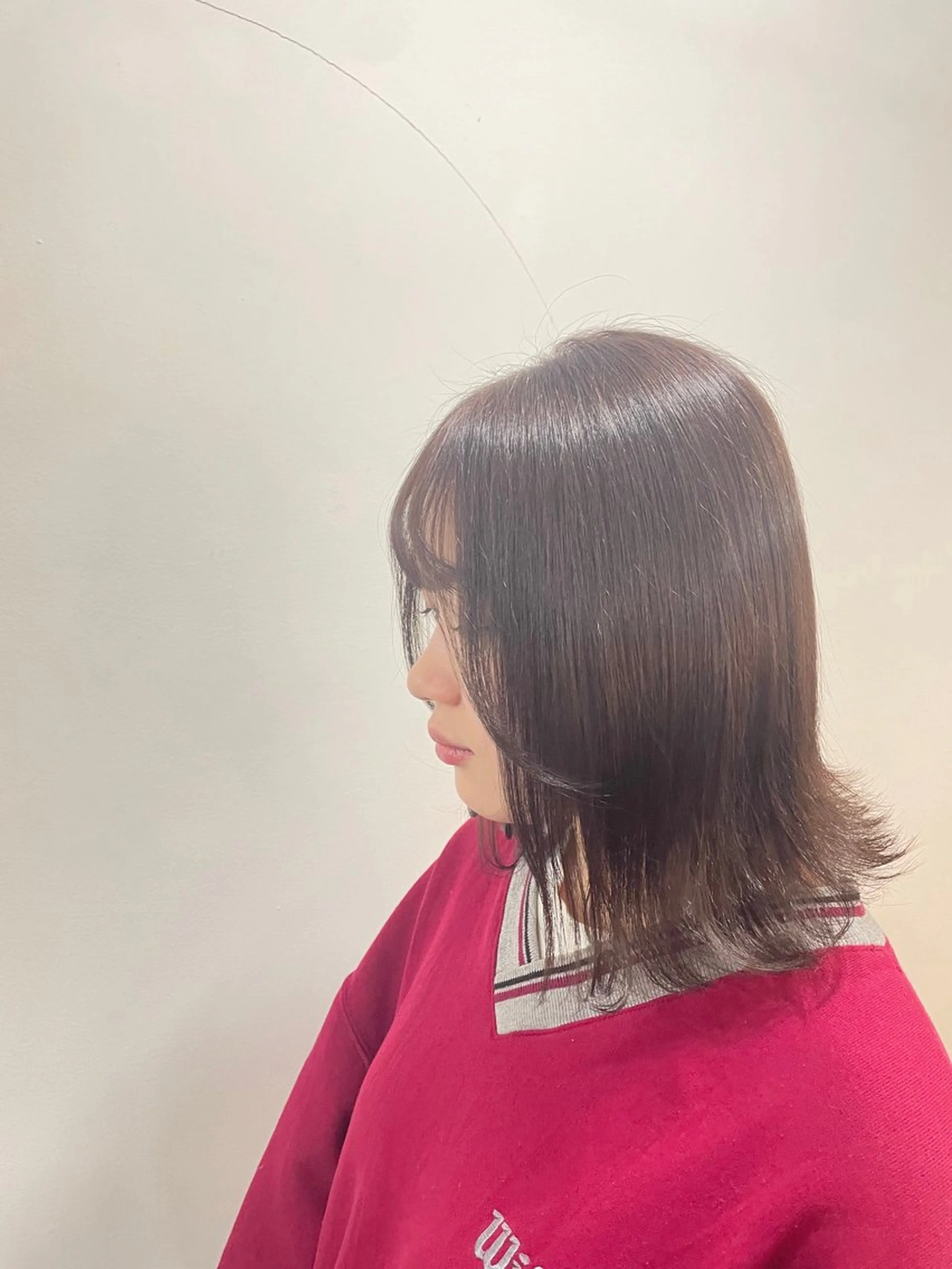 ミディアム カラー アッシュ アッシュブラウン ブリーチ ブラウンカラー ケアブリーチ mopa_kaede 暖色カラー/ロングのヘアスタイル