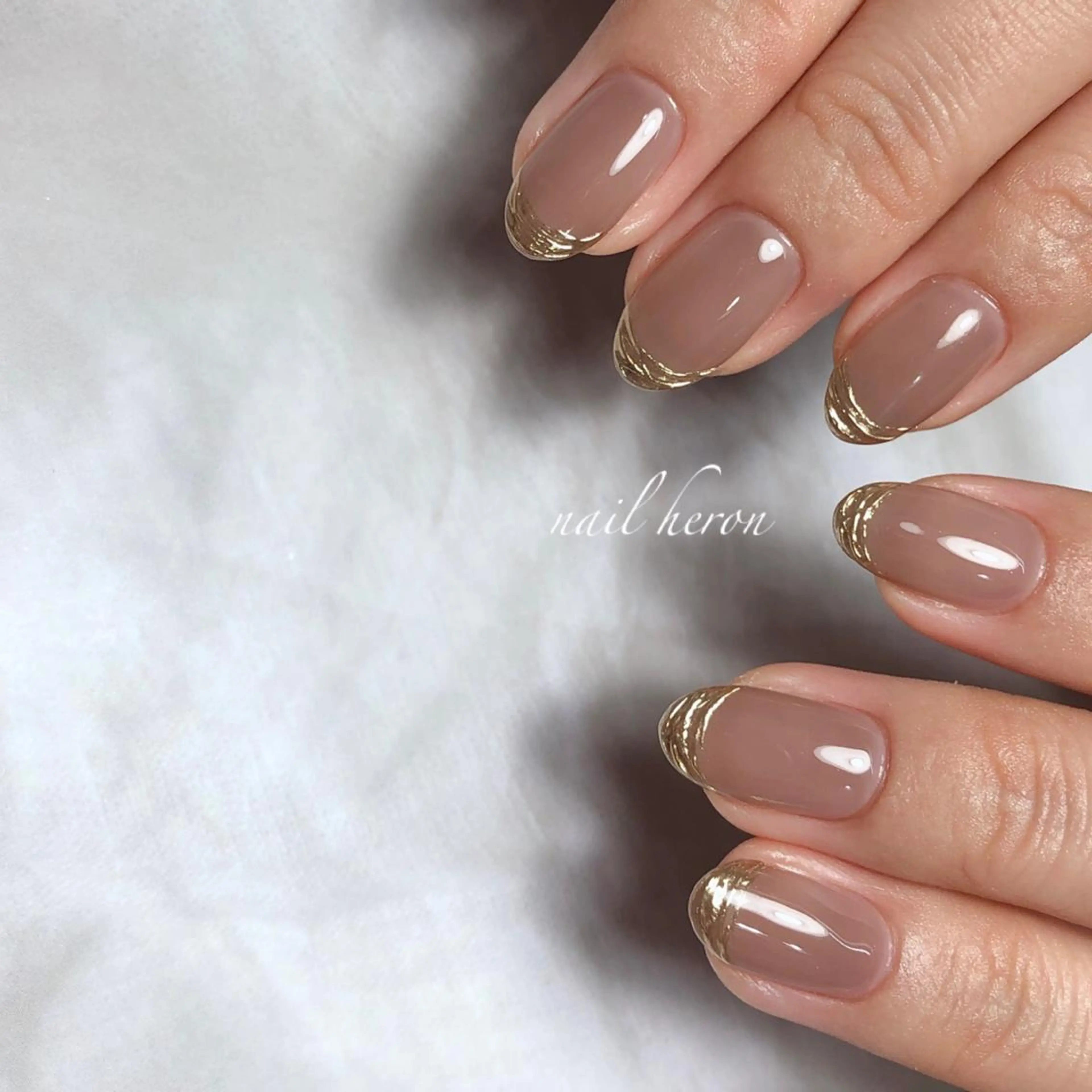 ネイル ミラーネイル ハンドネイル nail heron所属・saki_ nail heronのネイルデザイン