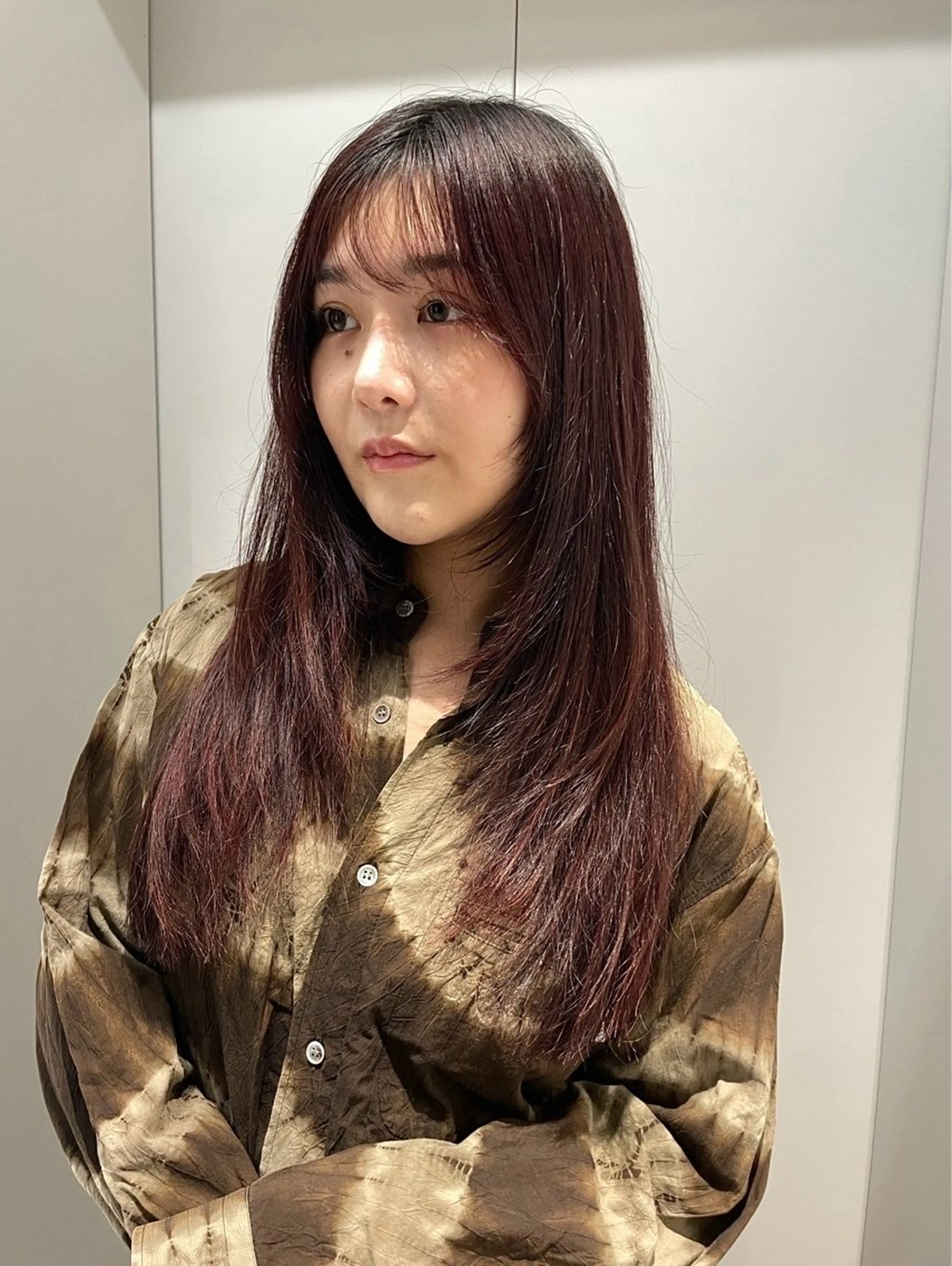 ロング 抜け感ボブ×パーマ ｜kazaneのヘアスタイル