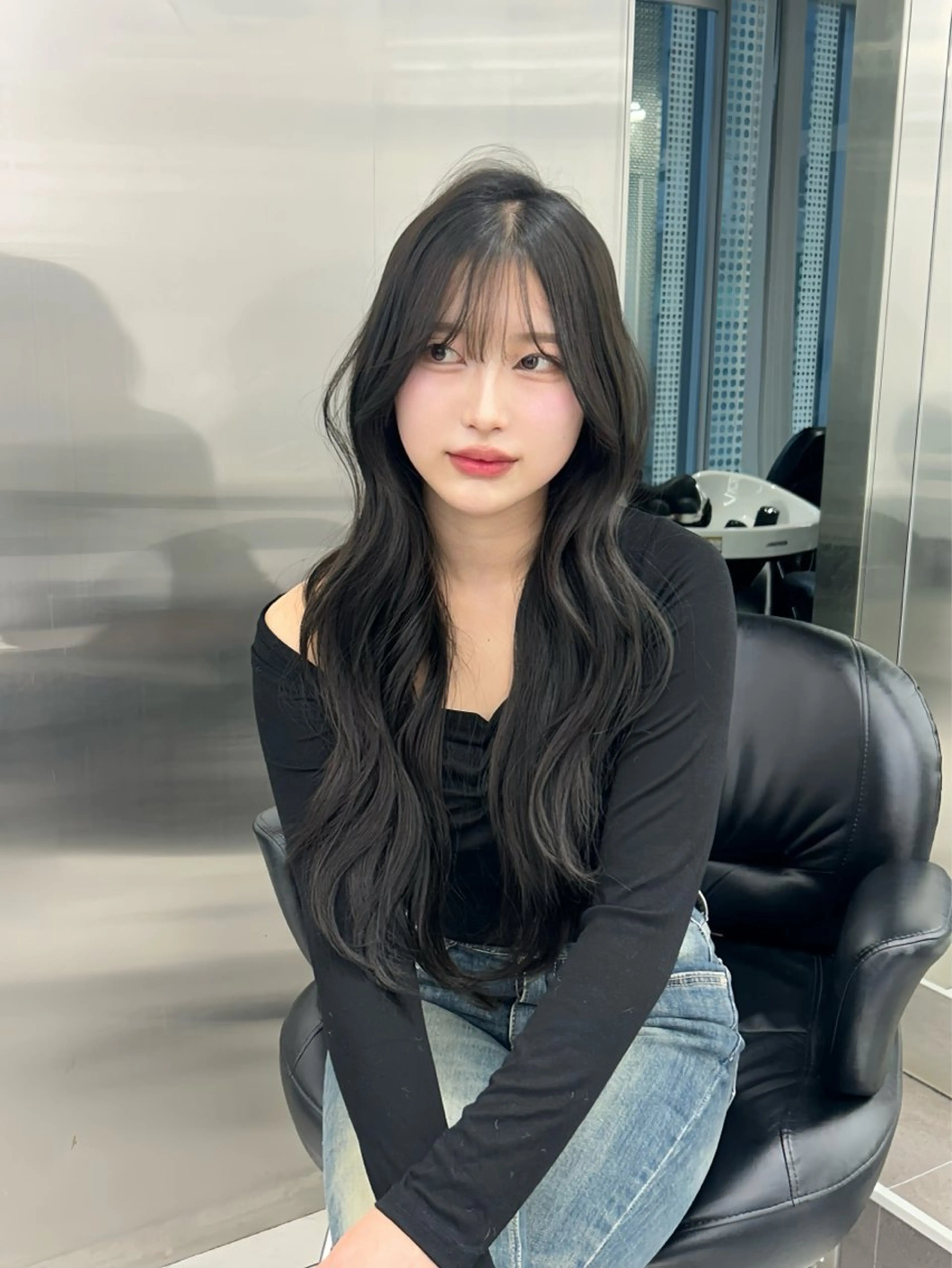 ロング カット ヘアカラー トリートメント 銀座/韓国ヘア🤍 レイヤーAYUMIのヘアスタイル