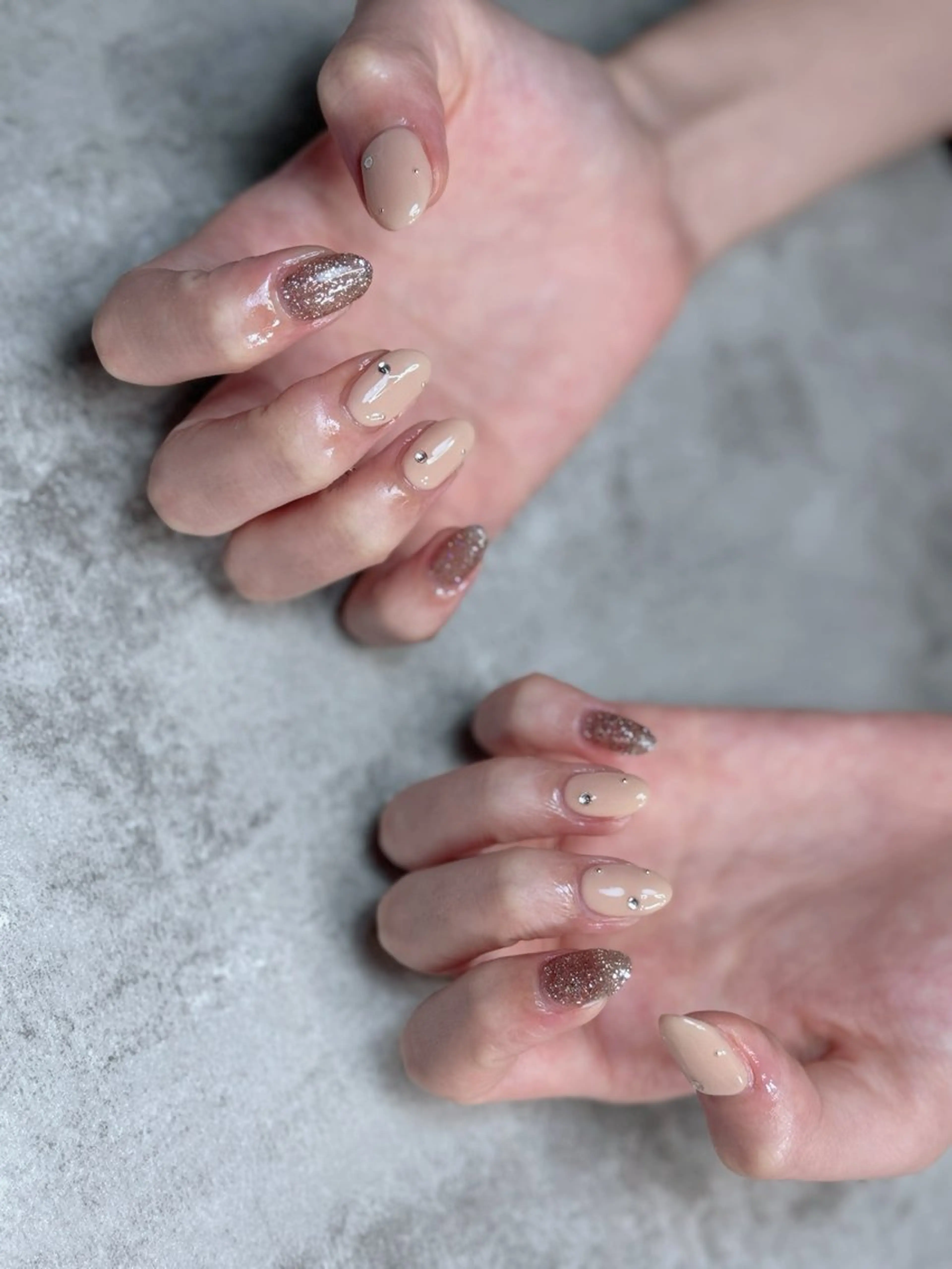 ネイル フレンチネイル ジェルネイル グラデーション ロングネイル マグネットネイル ハンドネイル nail sideraのネイルデザイン