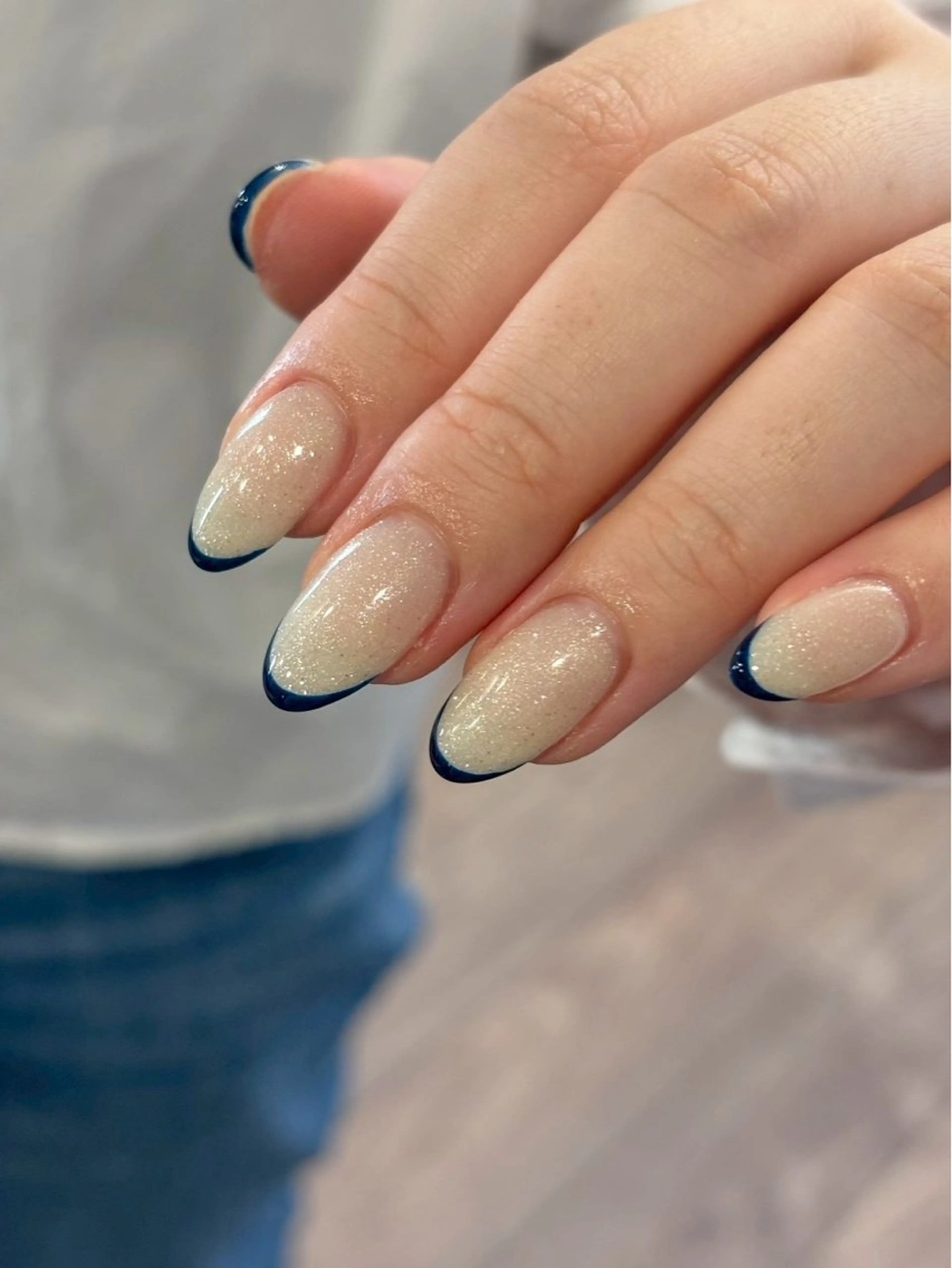 ネイル フレンチネイル シンプルネイル ハンドネイル iconail 下北沢 NONのネイルデザイン