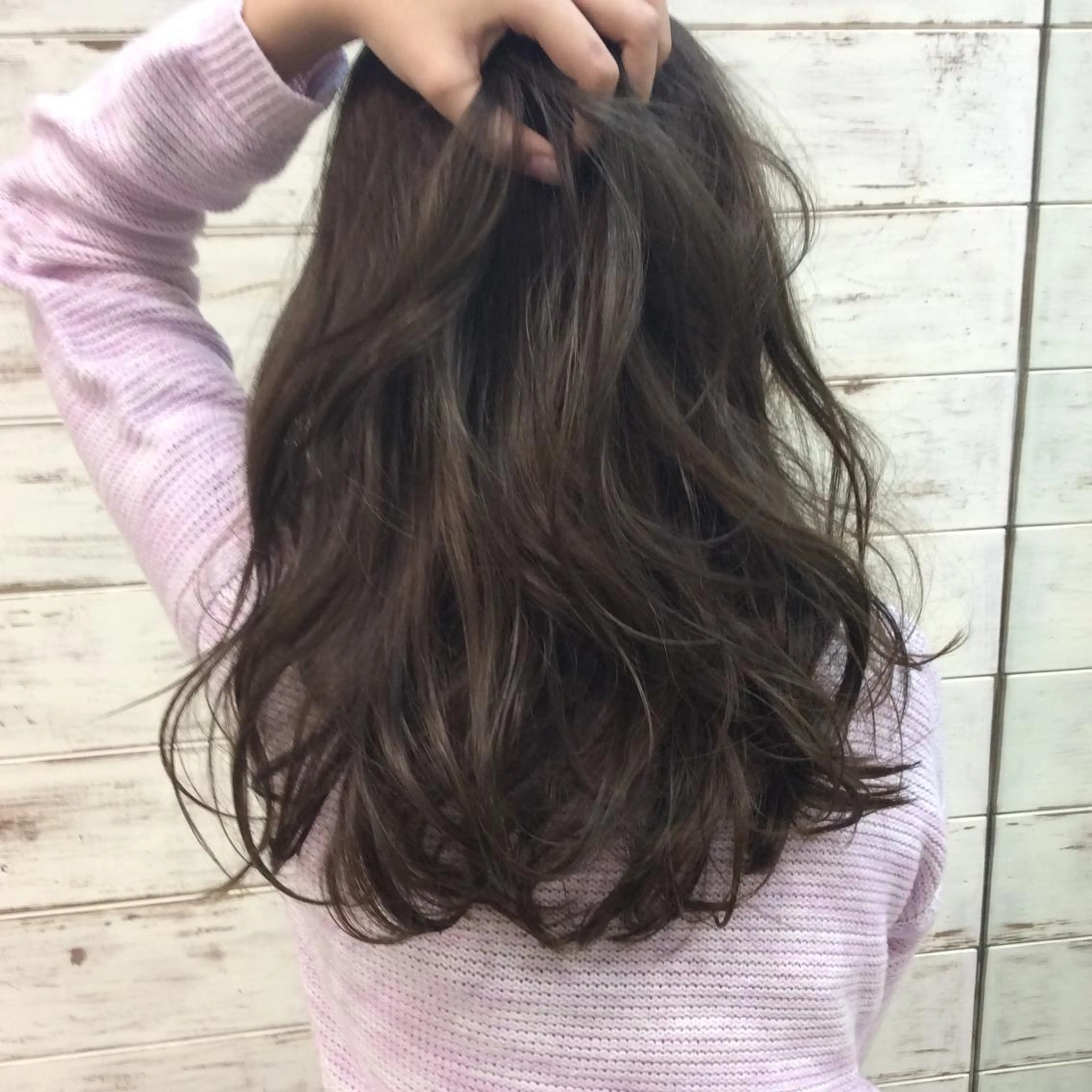 セミロング カラー 日比 貴大/ minim hairのヘアスタイル