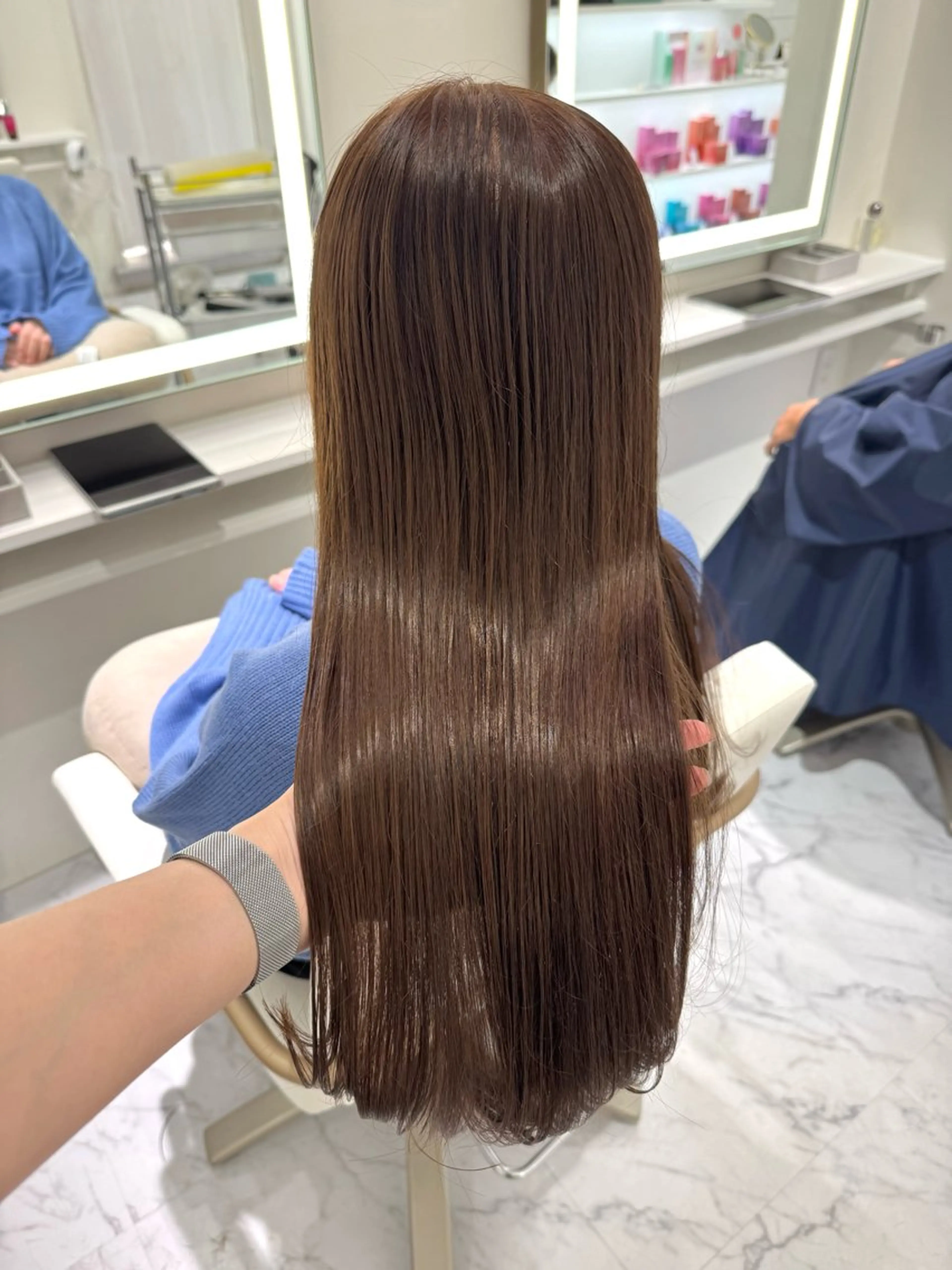 ロング カラー ヘアカラー ParveMix🍀 藤原愛未のヘアスタイル