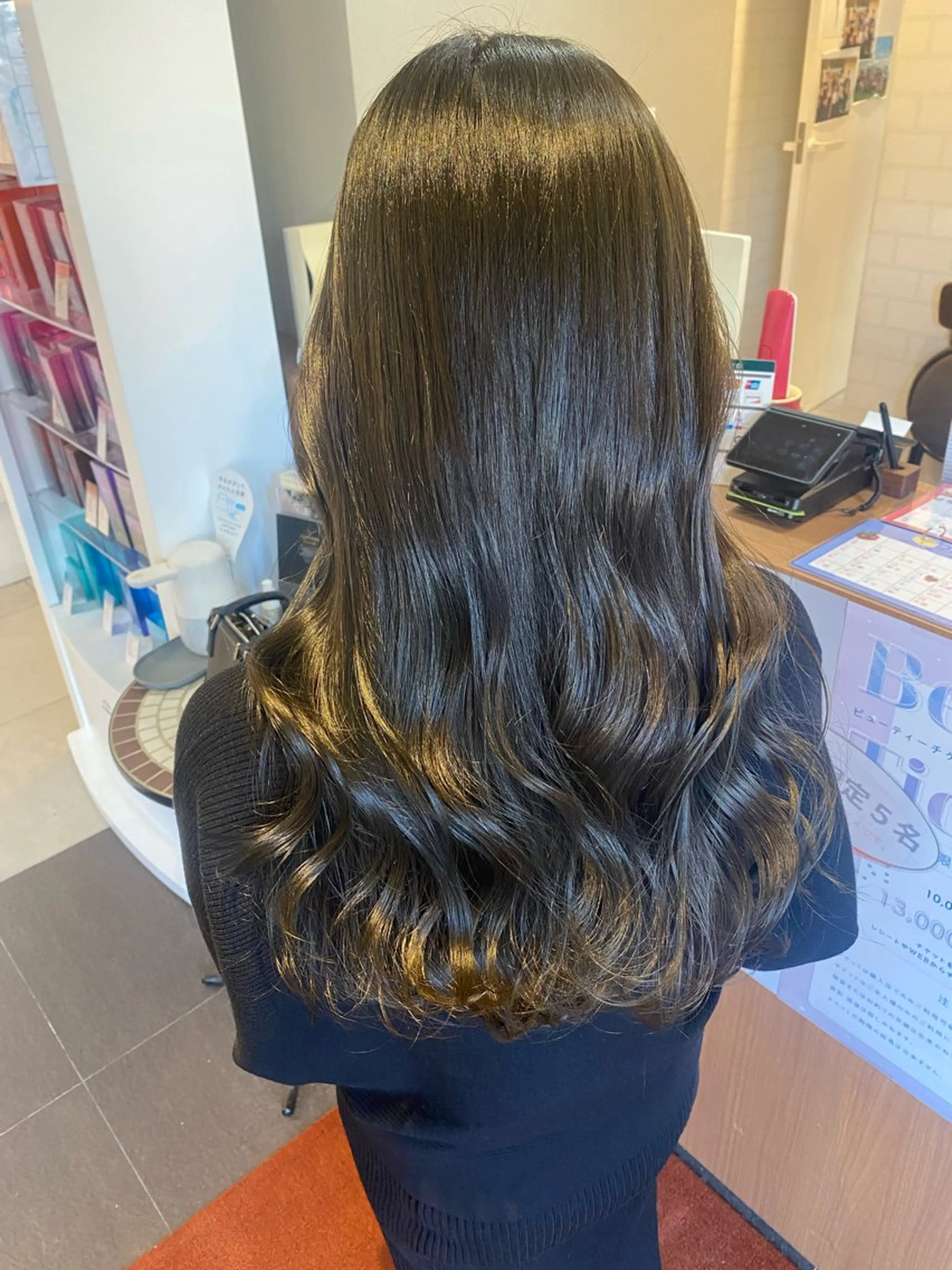 セミロング カラー ベージュカラー ブリーチ ダブルカラー グレージュ イルミナカラー ヘアカラー トリートメント 塩谷黎✨ブリーチ無W カラーメンズパーマ✨のヘアスタイル