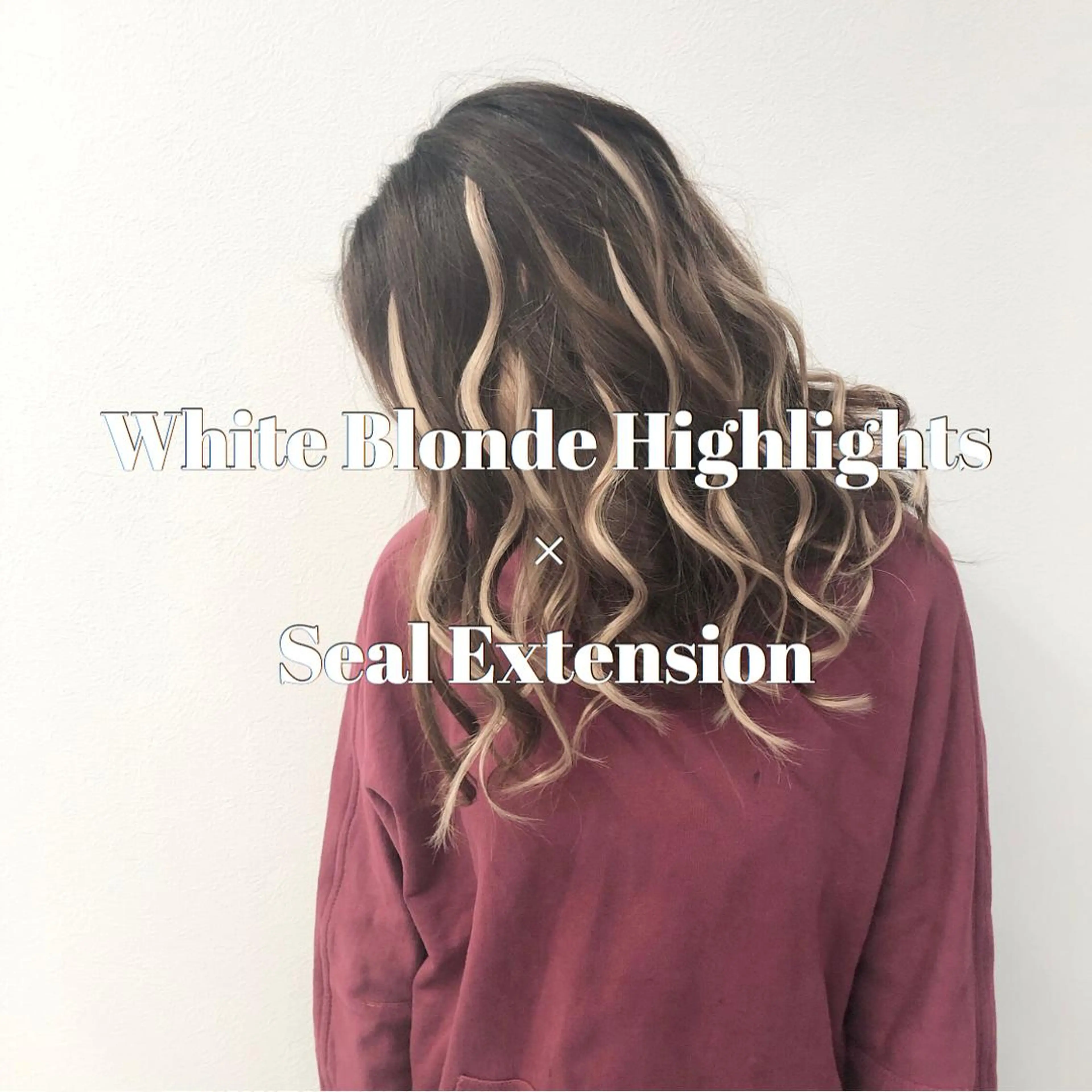 ミディアム カラー ヘアアレンジ シールエクステ バレイヤージュ デザインカラー ハイライトカラー エクステ アンドウ ユウ/ レイヤーカット/韓国のヘアスタイル