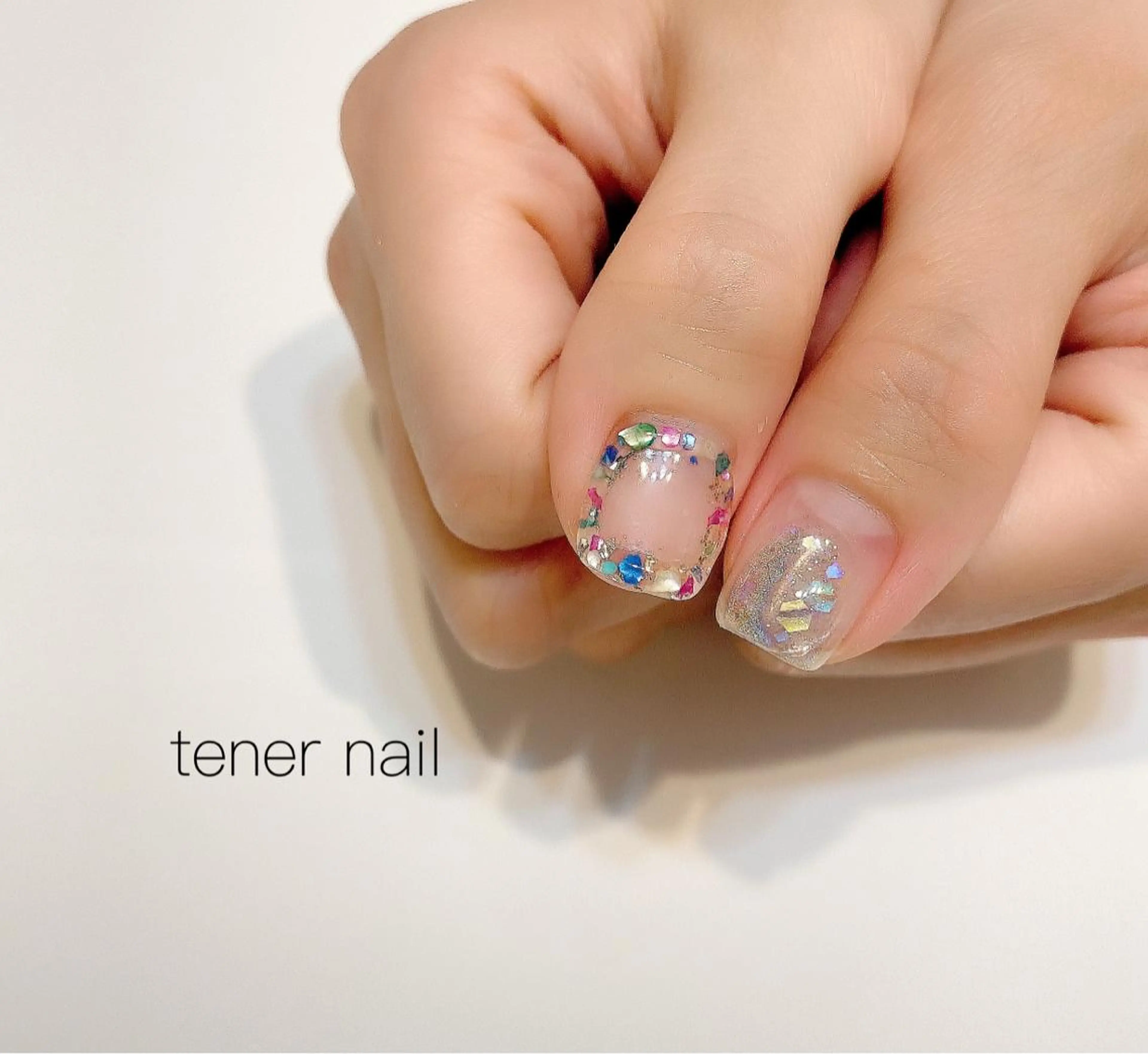 ネイル クリアネイル ニュアンスネイル テネルネイル tener nailのネイルデザイン