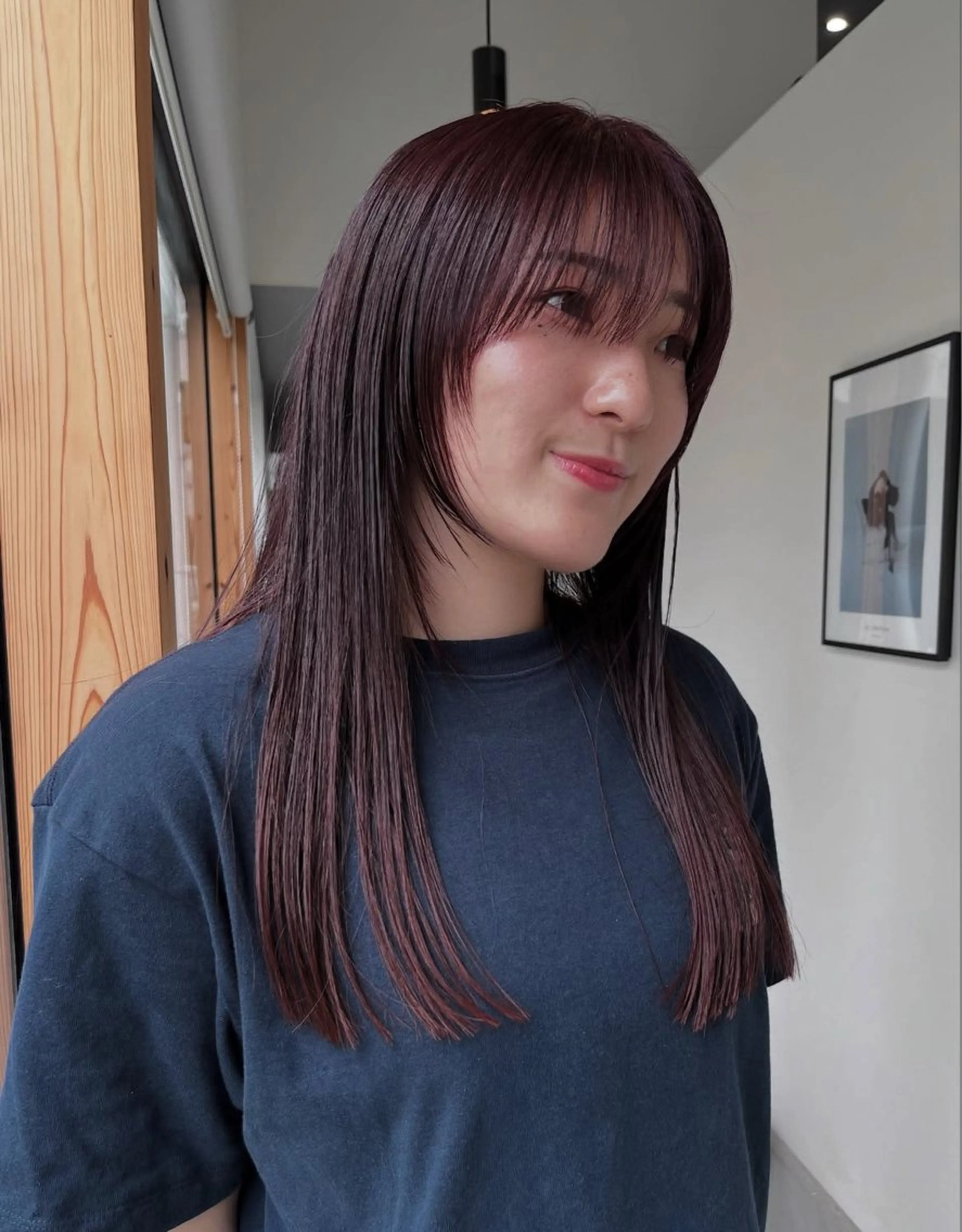 ロング カラー 湯川 未咲希のヘアスタイル