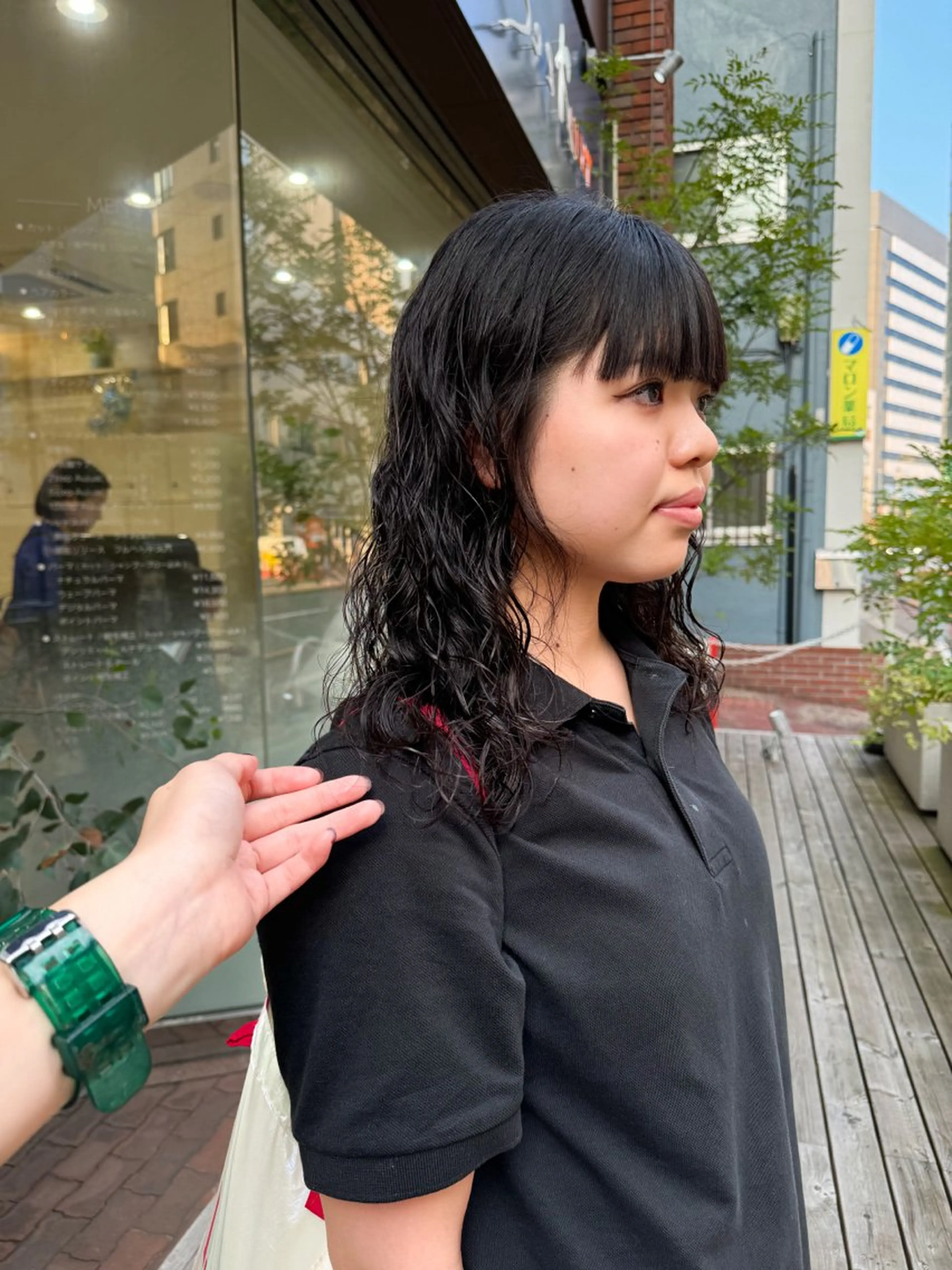 ミディアム パーマ ミディアムパーマ 縮毛矯正 Seeknext // Rukaのヘアスタイル