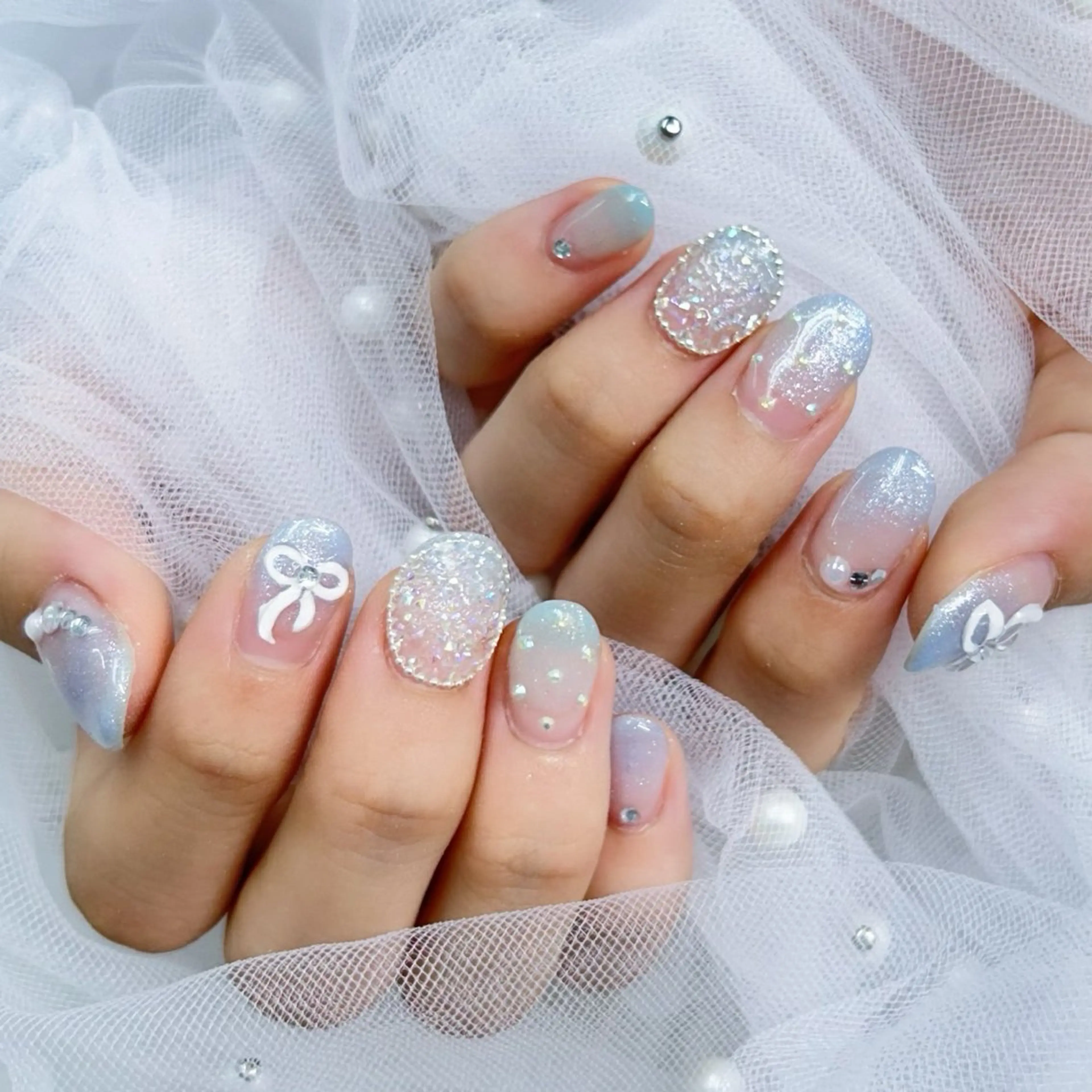 ネイル パーツ全部¥110 サロンミミのネイルデザイン