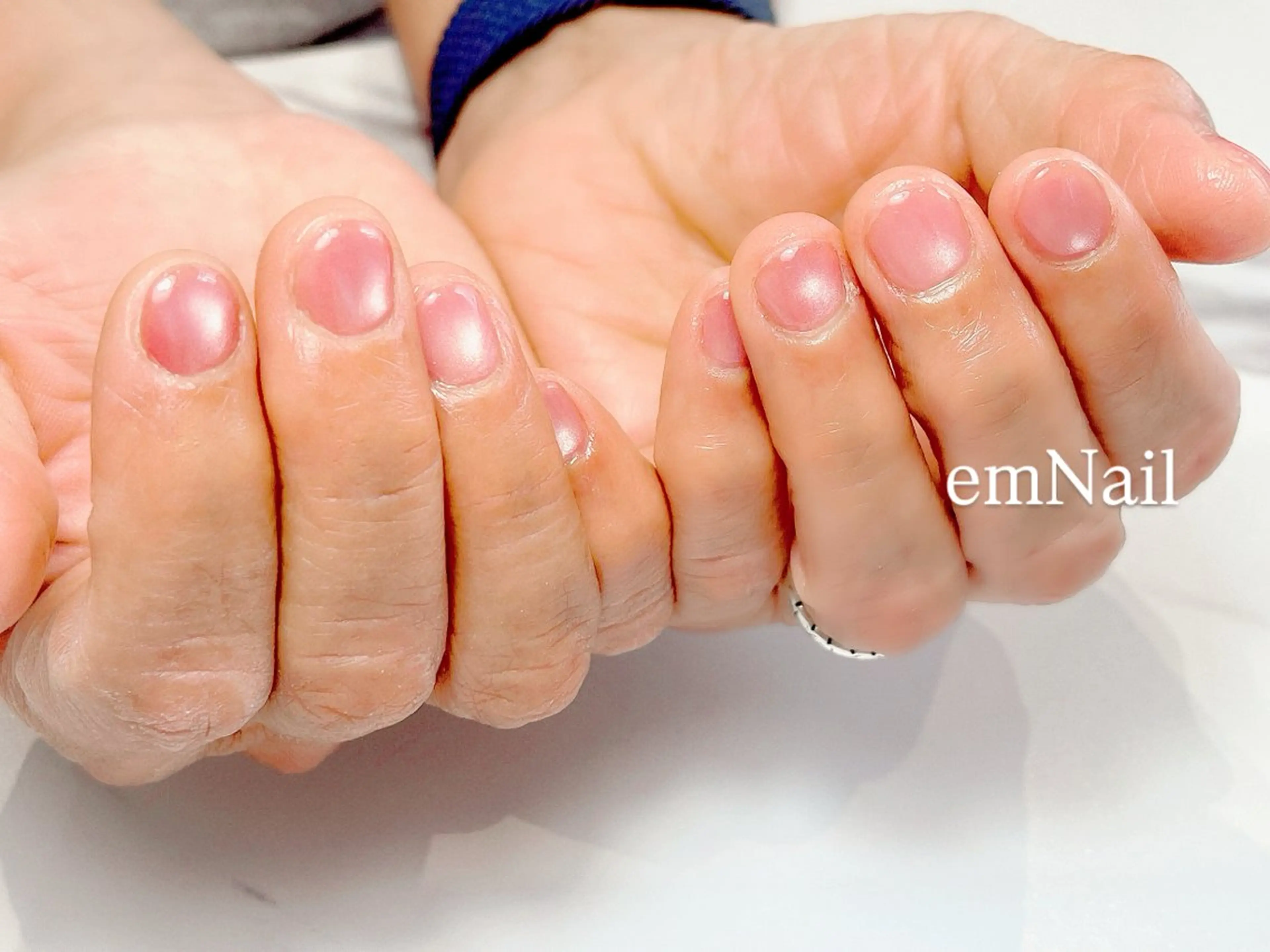 ネイル フラッシュネイル ジェルネイル マグネットネイル ショートネイル シンプルネイル ハンドネイル em Nailのネイルデザイン