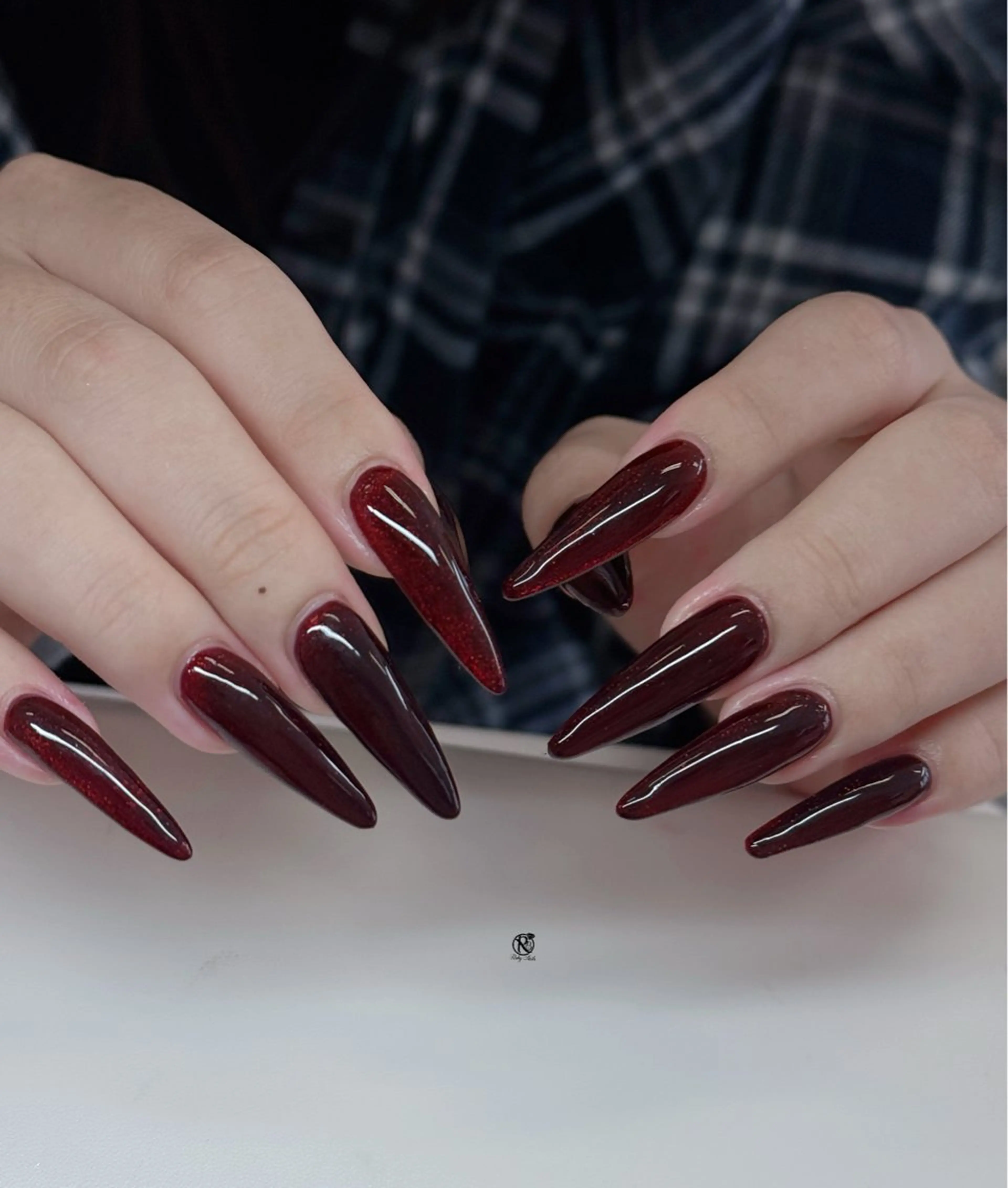 ネイル チークネイル ドット フレンチネイル グラデーション ハート ハンドネイル Ruby Nail 霞ヶ関店のネイルデザイン