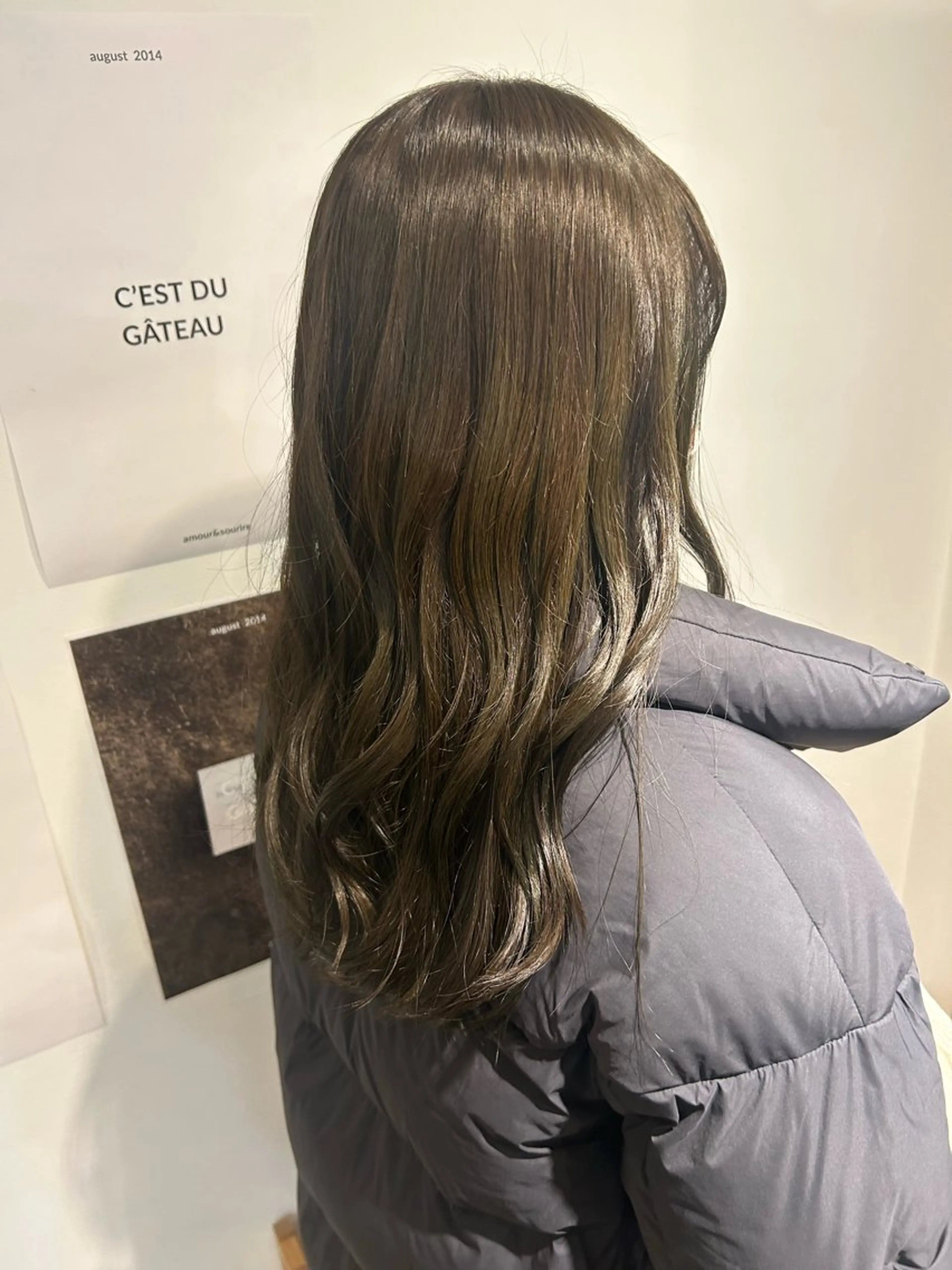 セミロング カット ヘアカラー トリートメント オリーブ/ ナカミネアキナのヘアスタイル