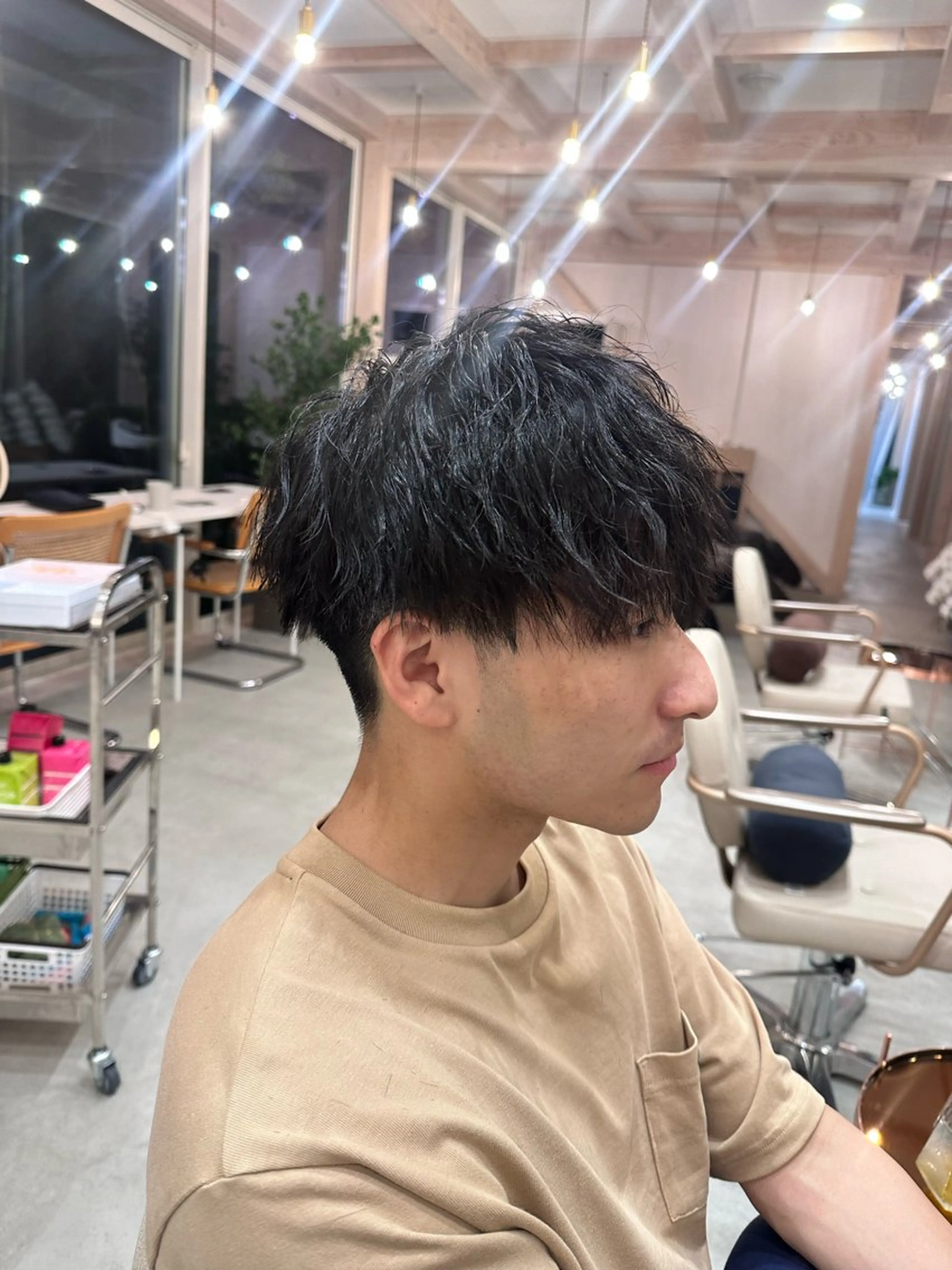 パーマ メンズ メンズパーマ メンズツイストパーマ ツイストパーマ and c所属・NISHI （ニシ）のヘアスタイル