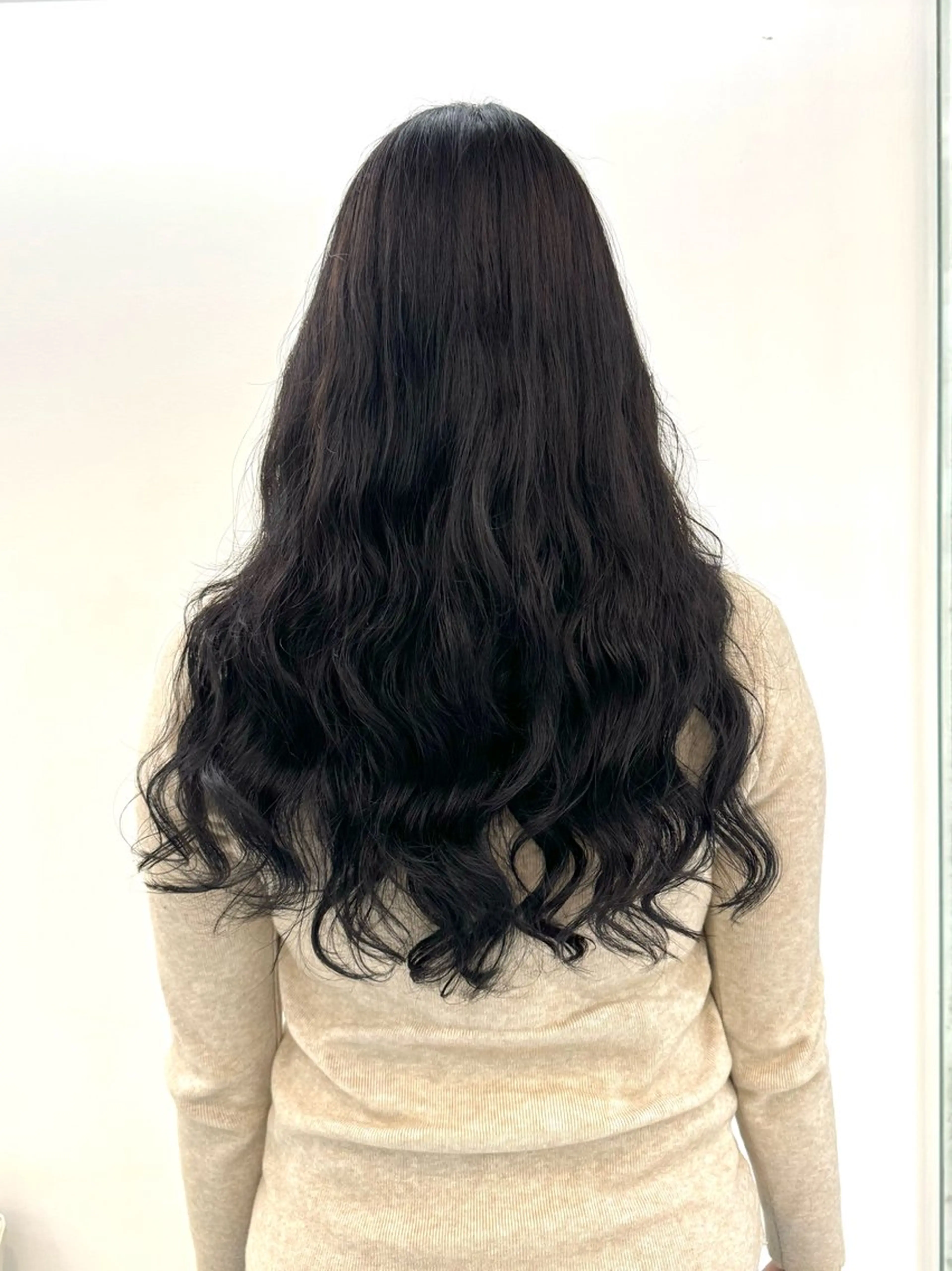 ロング パーマ デジタルパーマ デジタルパーマ/ コテ巻き風パーマのヘアスタイル