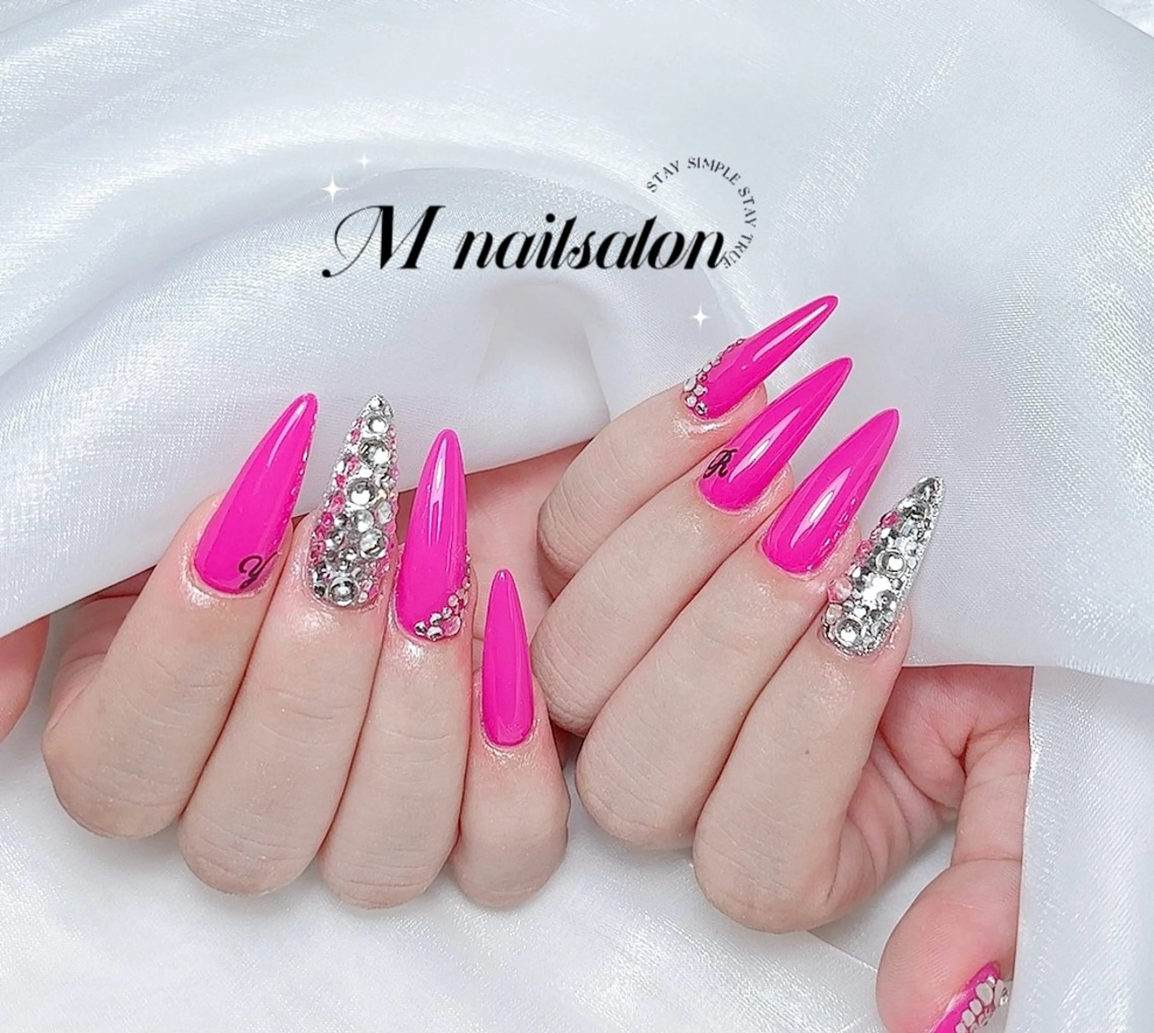 ネイル ハンドネイル M🌷nail 長さだし専門店のネイルデザイン