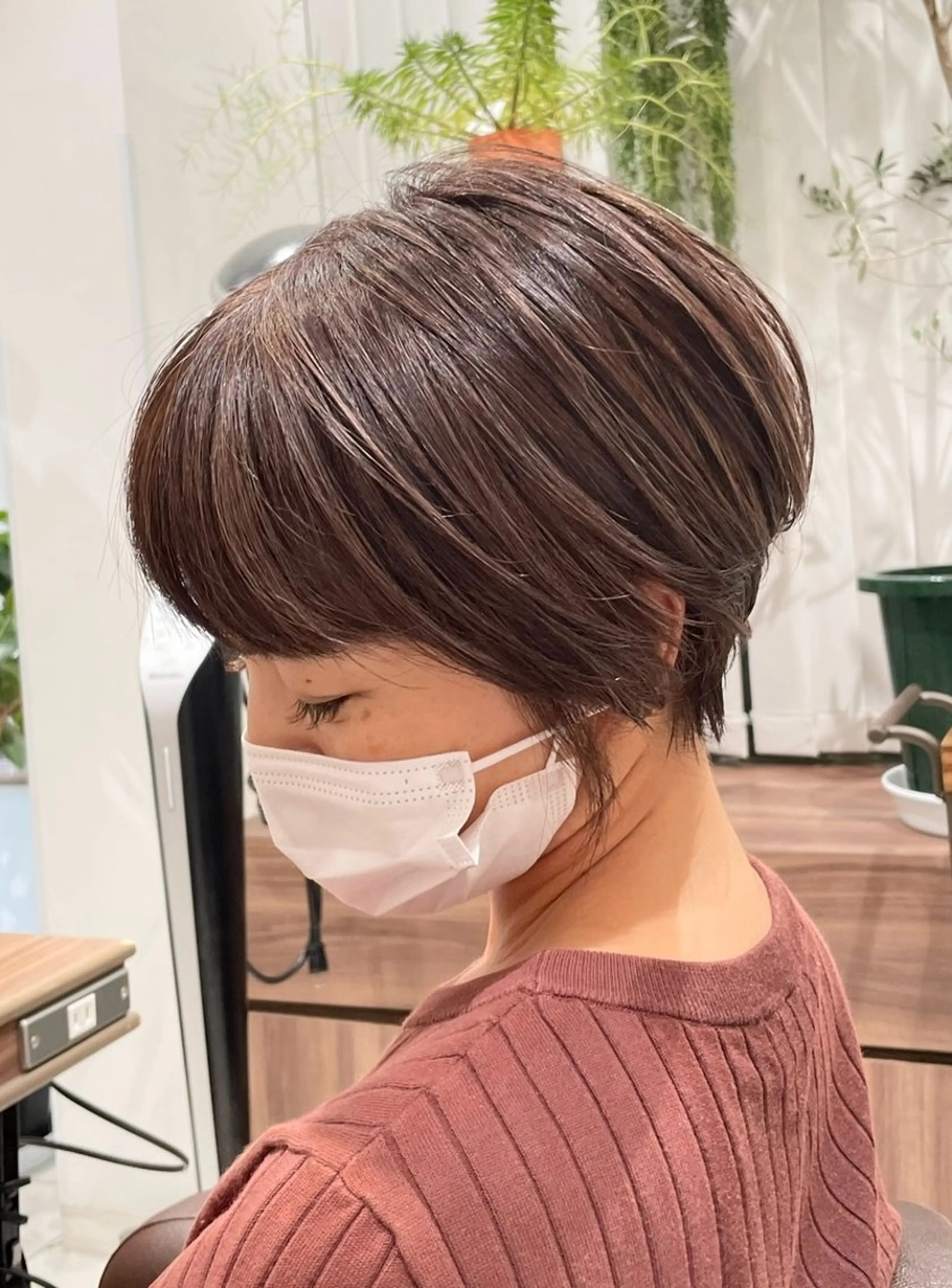 ショート カラー バレイヤージュ ハイライトカラー ハイライト レイヤーカット ヘアカラー 🇰🇷韓国ヘア★ 副店長.쿠리타⭐︎のヘアスタイル