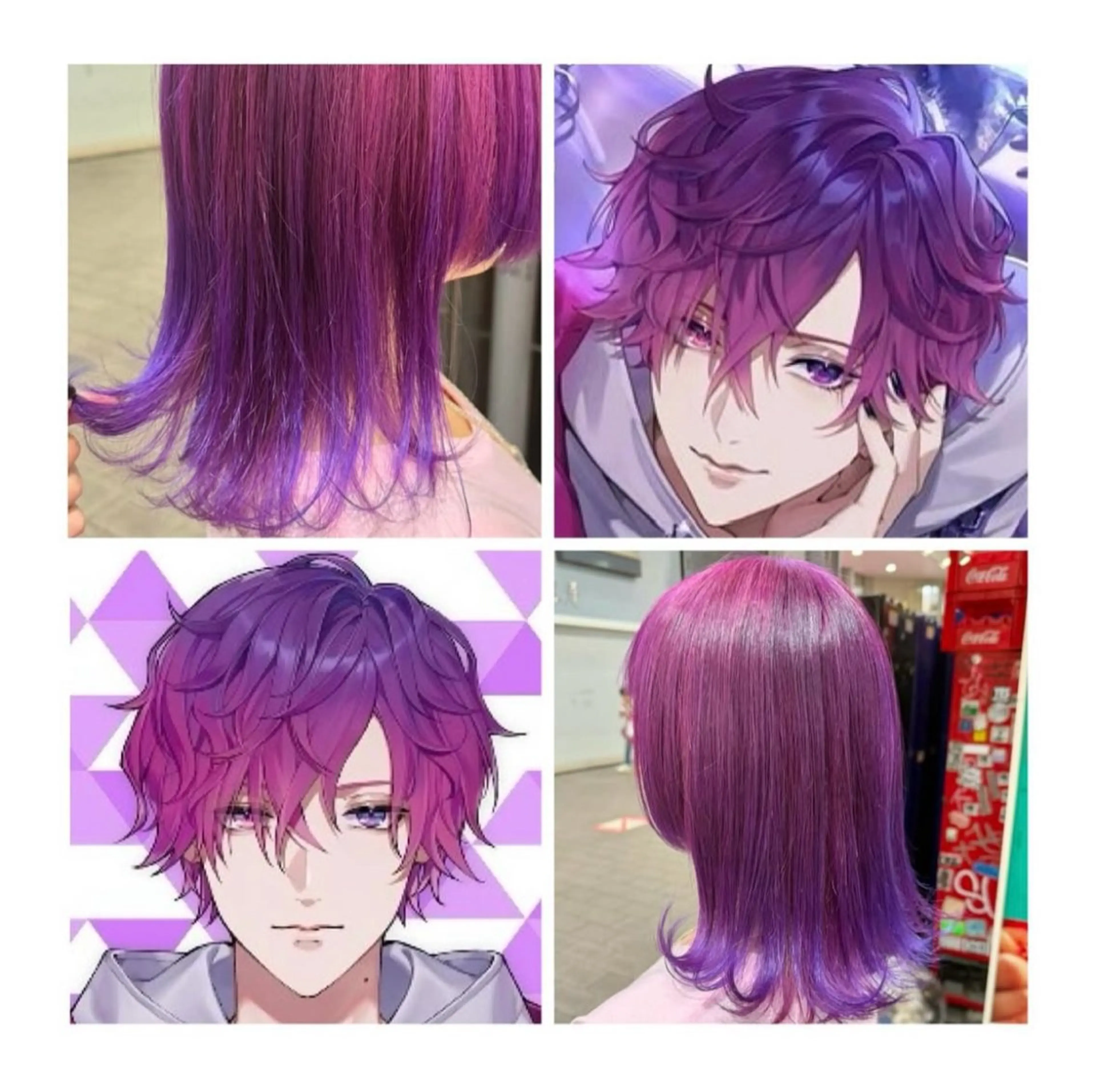 ミディアム カラー パープルカラー ヘアカラー TSUNO🦖 派手髪/オタク美容師のヘアスタイル
