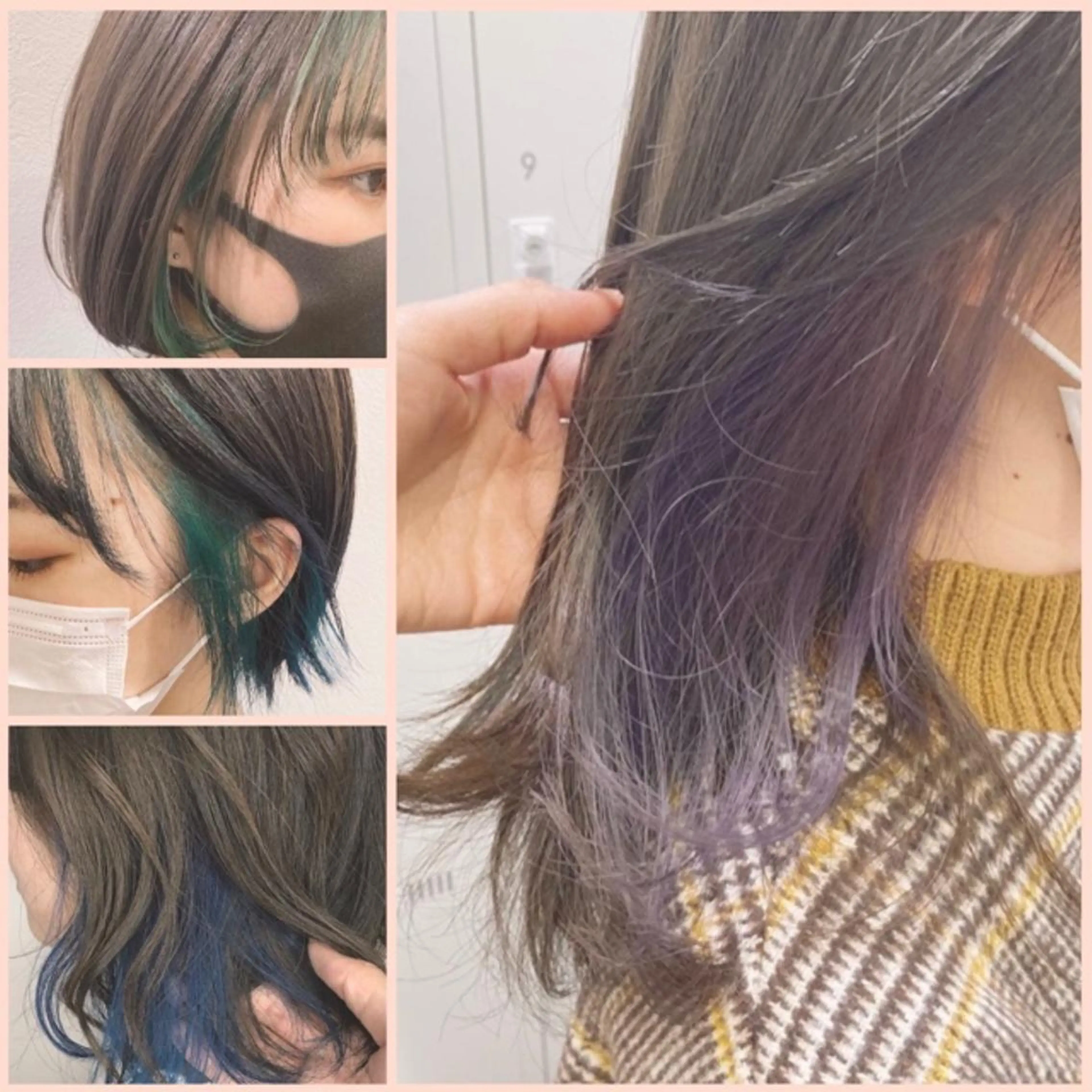 カラー 渡部凌我 小顔ウルフ ハイトーンカラーのヘアスタイル