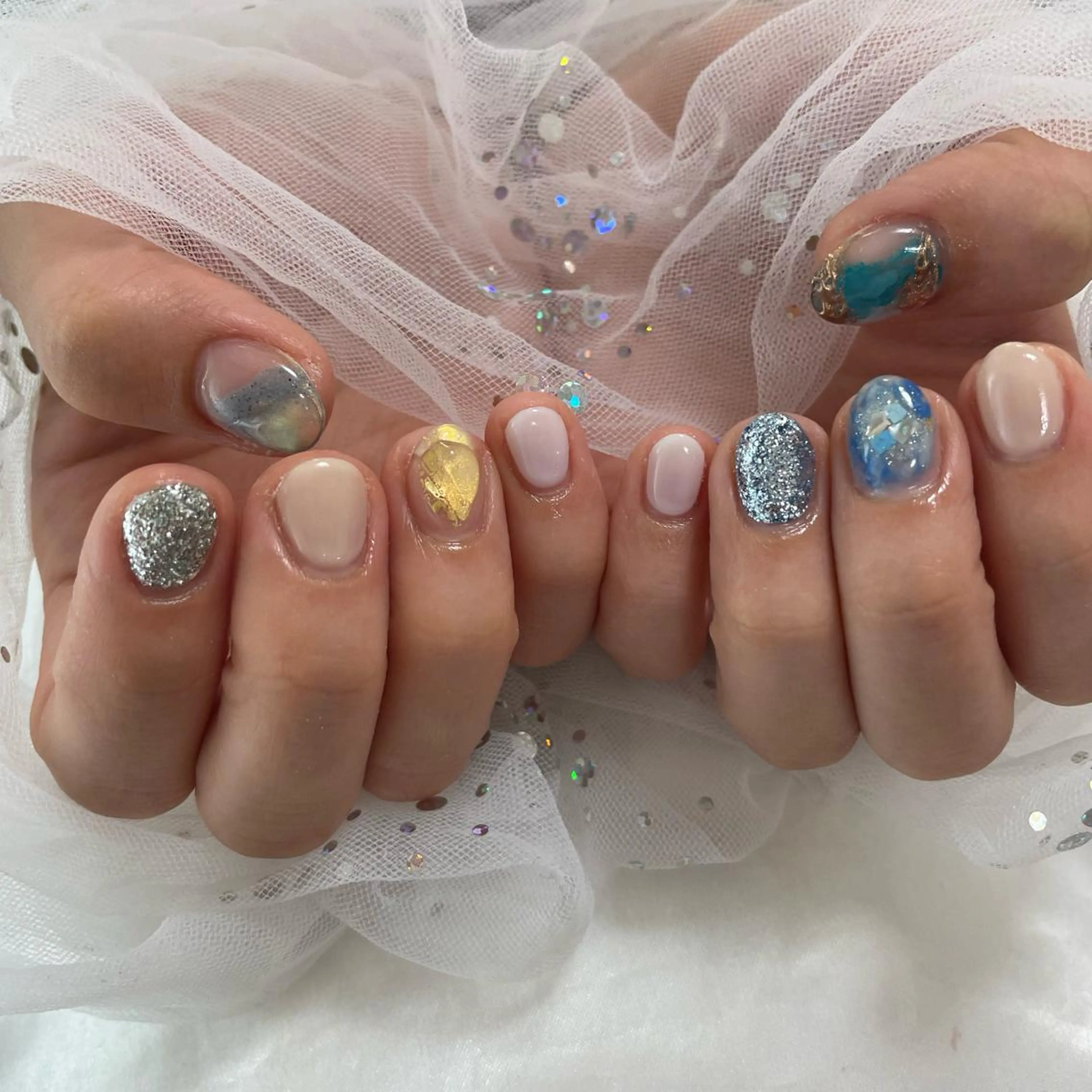 ネイル ニュアンスネイル 🔷ﾐﾅﾐﾈｲﾙ🔷 やり放題ネイル渋谷2のネイルデザイン