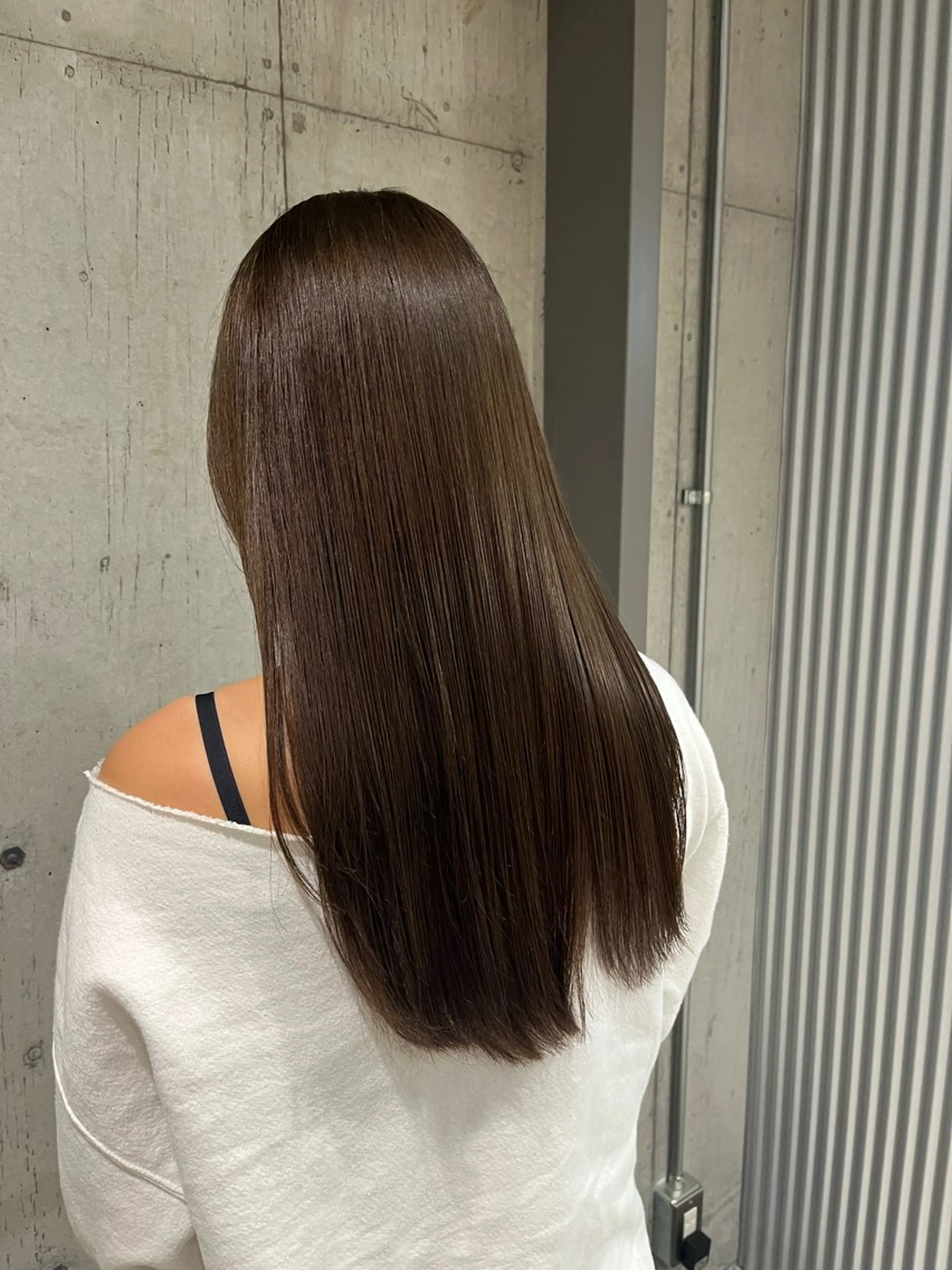 ロング カラー ヘアアレンジ カット ヘアカラー トリートメント ボブ×艶カラー 特化・リクト💥のヘアスタイル