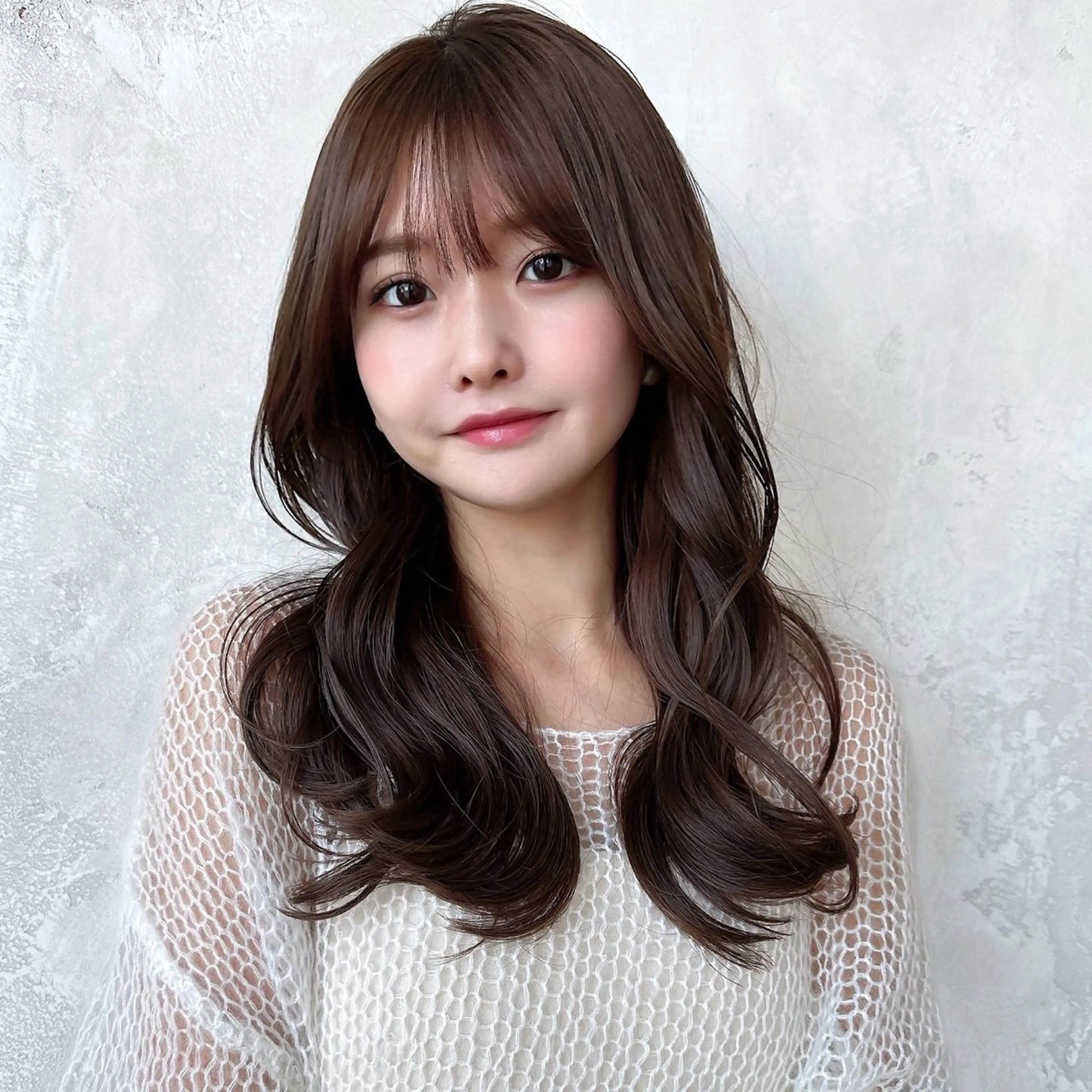 セミロング カラー ベージュカラー ブラウンカラー ブラウンベージュ くびれヘア 顔周りカット 顔周り/くびれヘア 韓国ヘア💕風間るなのヘアスタイル