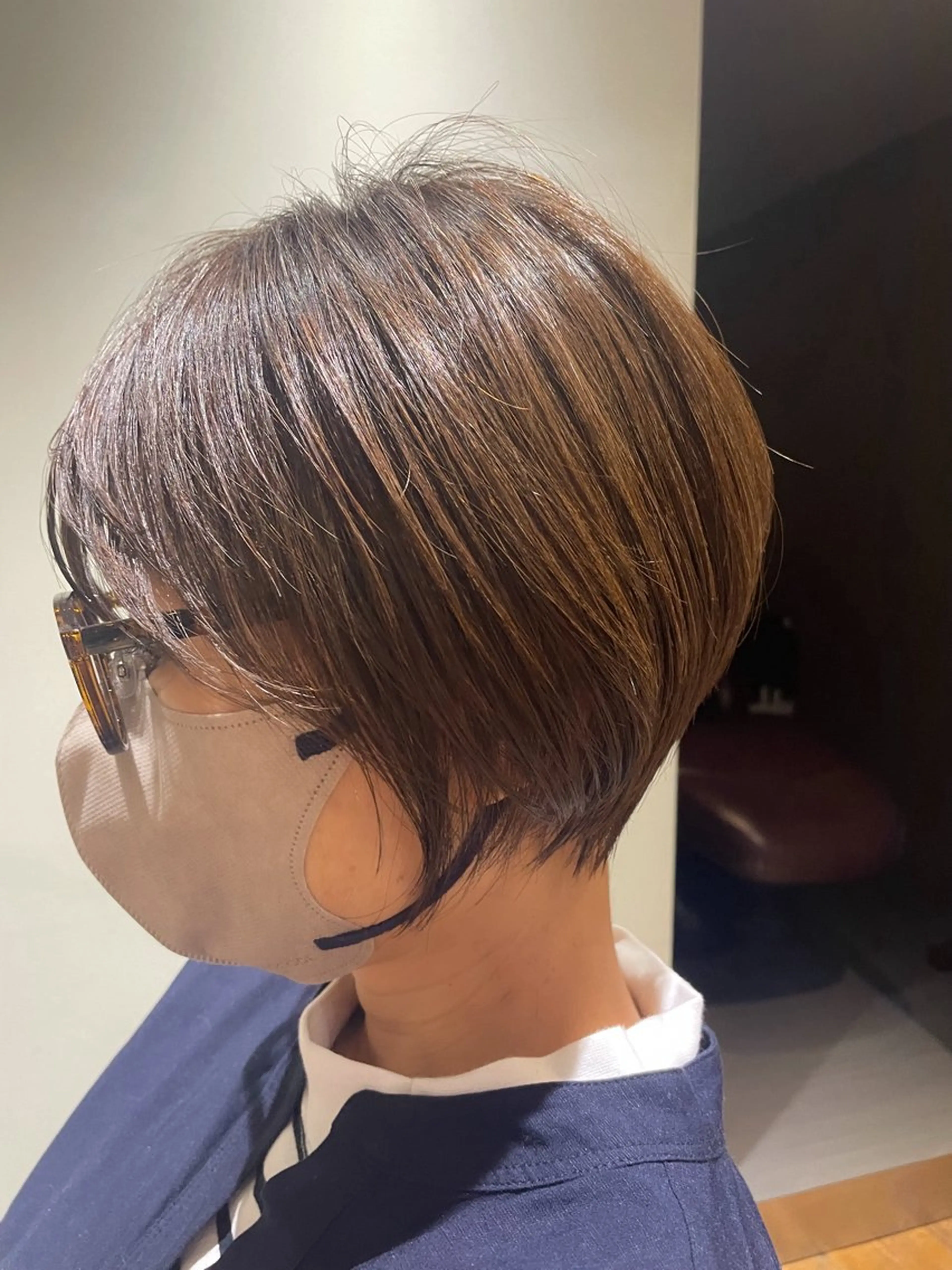 ショート ハイライト くびれミディアム/似 合わせ/鎌倉/edAのヘアスタイル